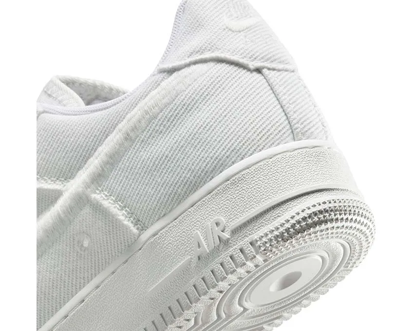 Wear-Ready Shoes Velcro Design Nike Air Force 1 Low Canvas "White"