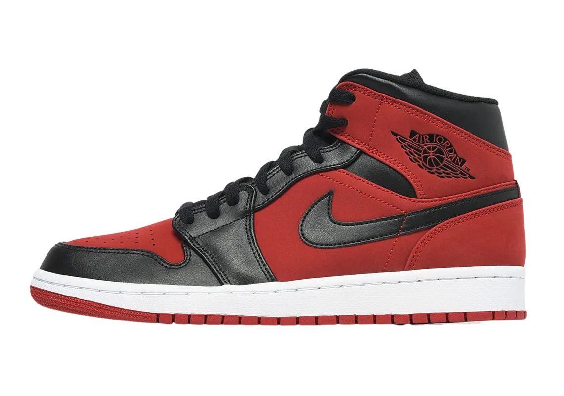 Stone Hike Tunnel Step Nike Jordan 1 Mid Reverse Banned 2018 (554724-610) Men's Size 8-11