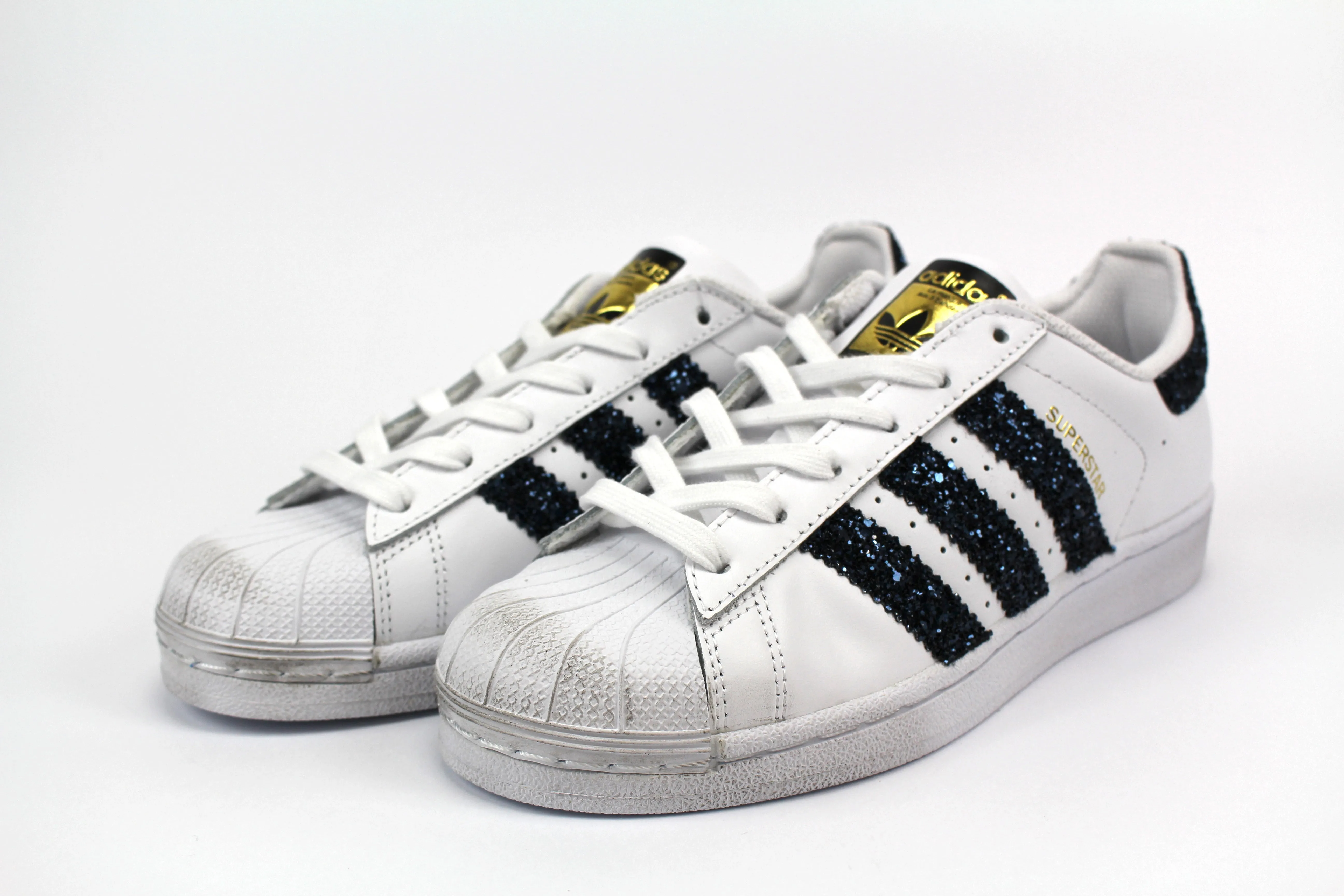 Adidas Superstar Navy Glitter Slow Step Comfy Journey