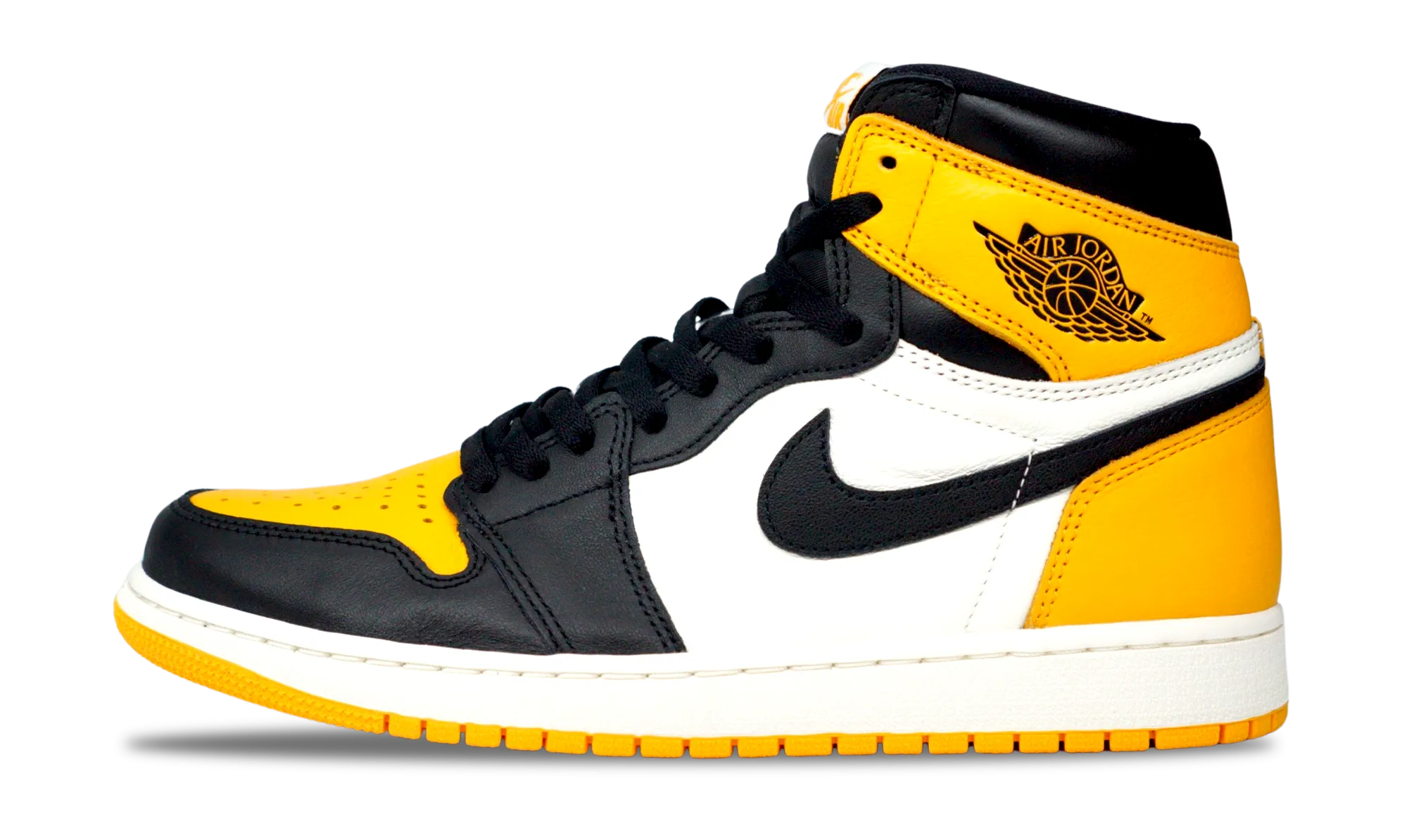 Nike Jordan 1 Retro High OG Yellow Toe (555088-711) Men's Size 7-13 Light Balance Feather Light