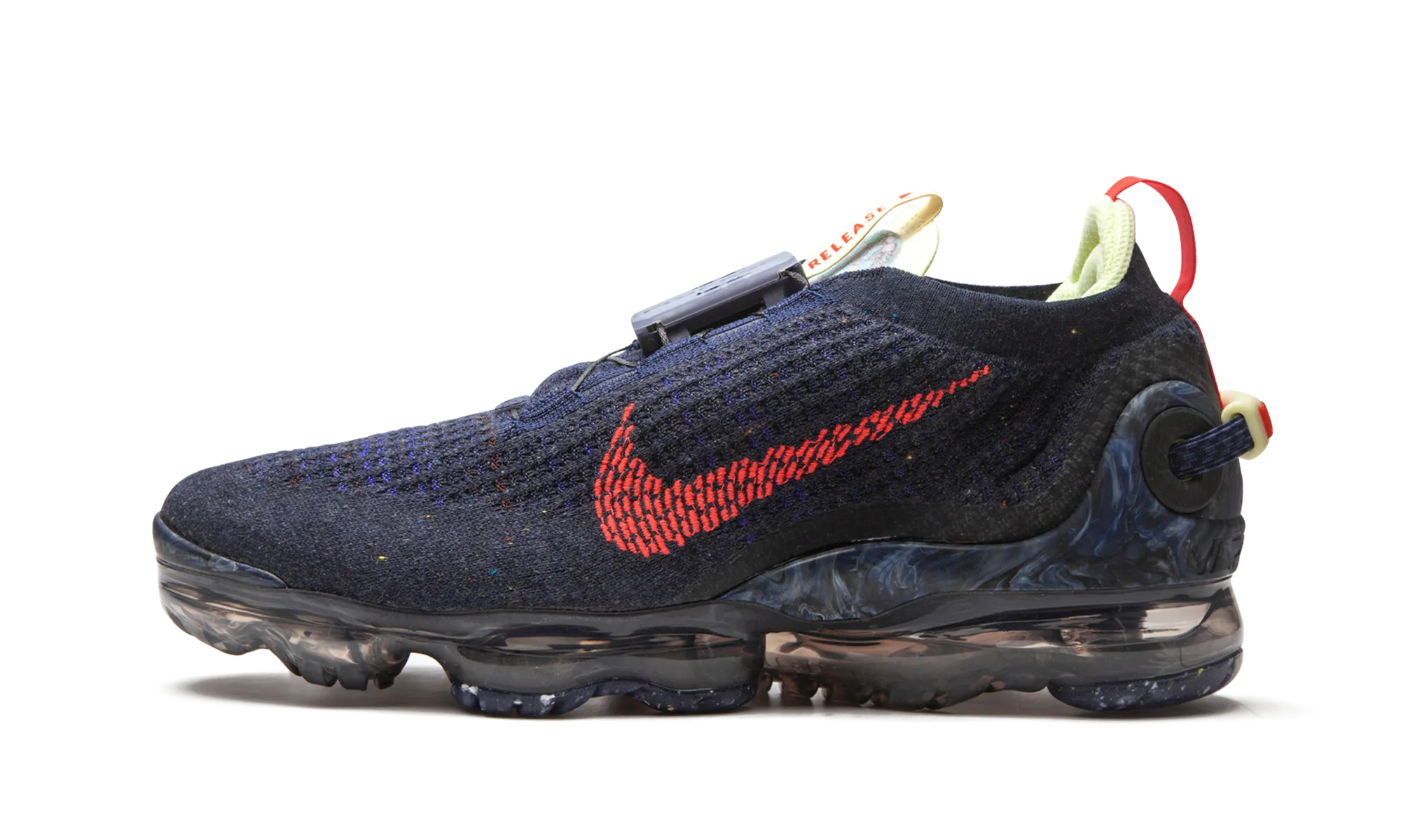 Air VaporMax 2020 Flyknit "Obsidian Siren Red'" sunny day running Breathable Padding