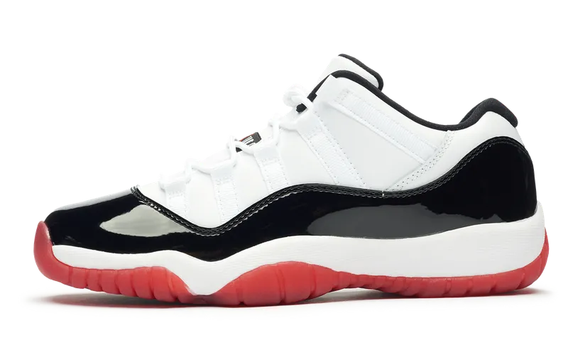 Nike Jordan 11 Retro Low Concord Bred GS (528896-160) Youth Size 4Y-7Y Fashion Accent Textured Surface