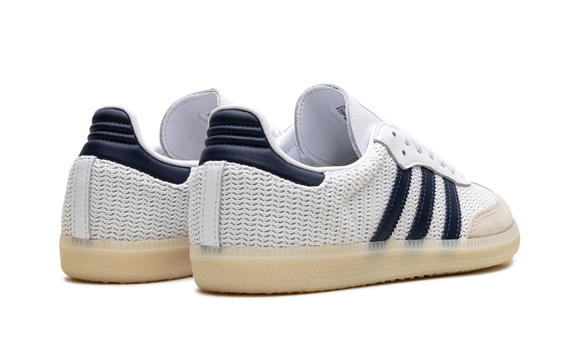 Minimal Texture Samba Knit "White Night Indigo"