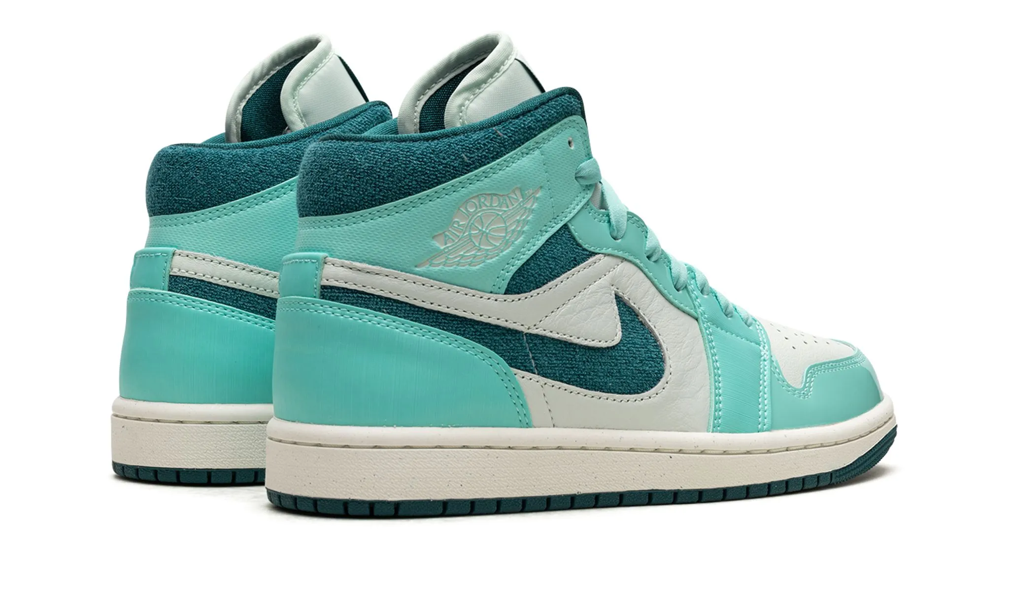 Cushioned Insole Wmns Air Jordan 1 Mid SE 'Bleached Turquoise / Sky J Teal'