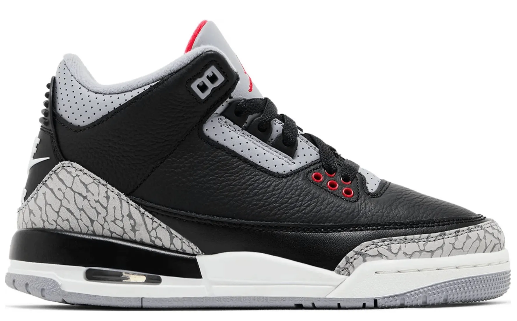 Air Jordan 3 Retro OG GS 'Black Cement' 2024 Calm Tone Rock Jog
