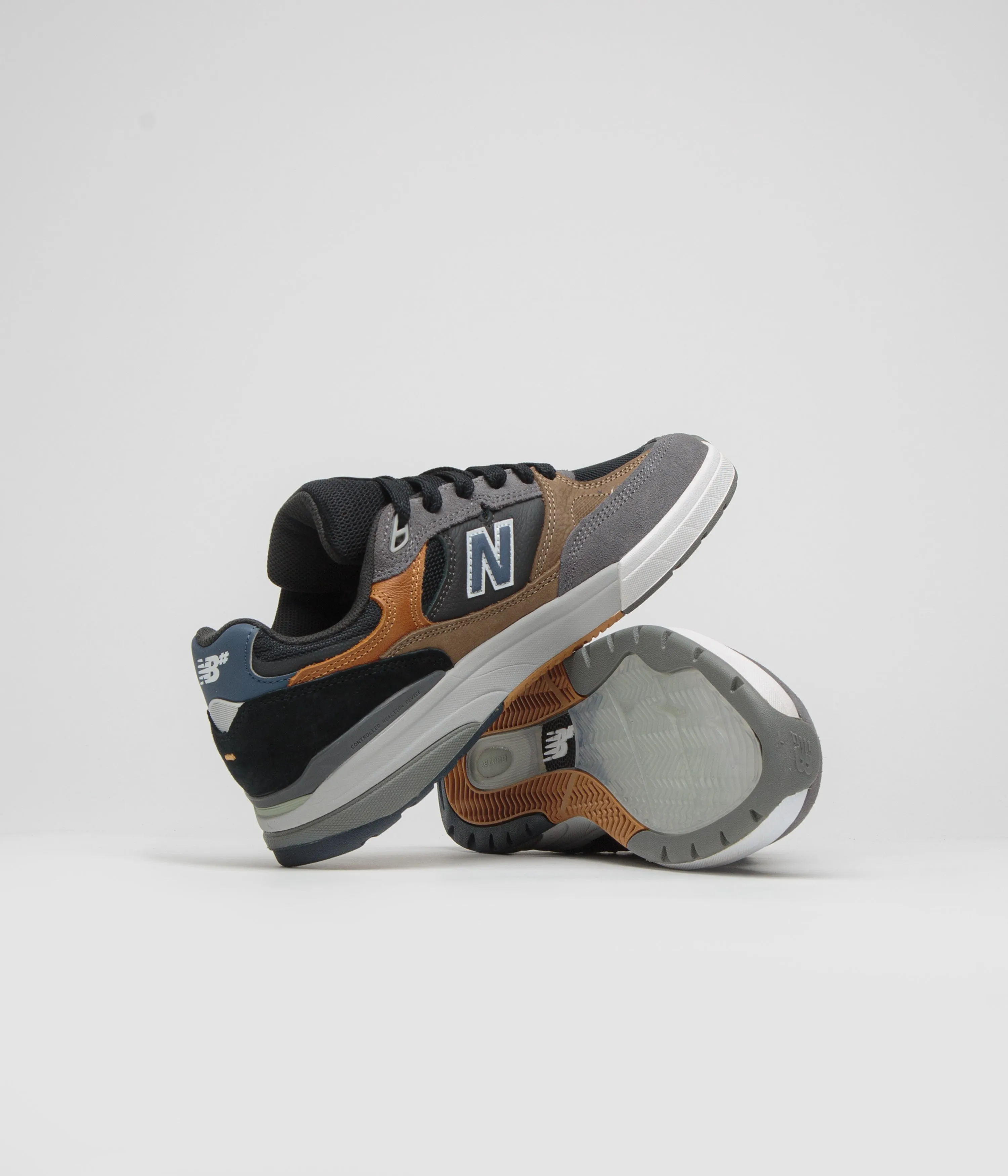 Quick Fit New Balance Numeric 933 Andrew Reynolds Shoes - Castlerock Ventilation holes