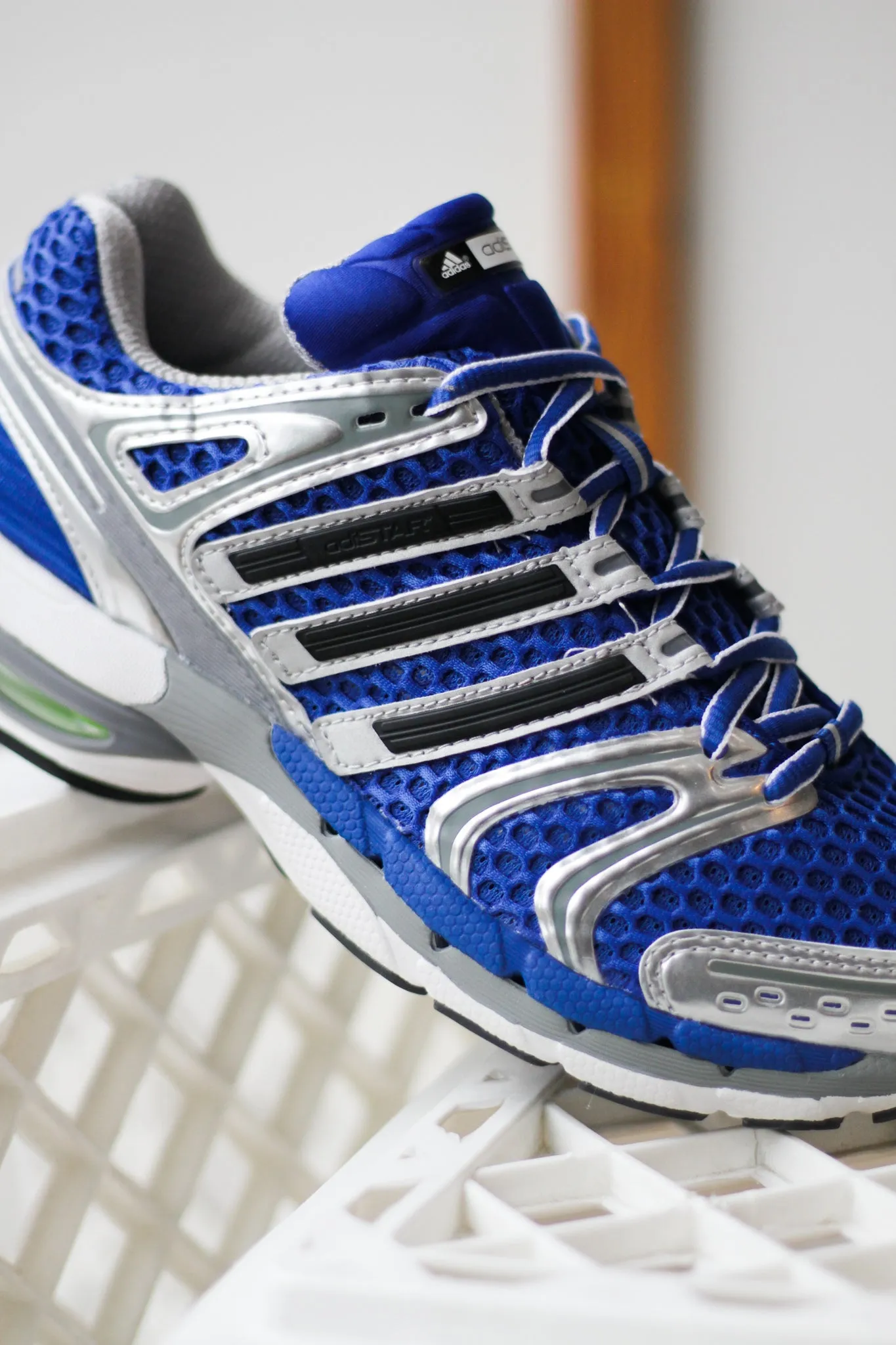 Pose Ready Action Ready Comfortable fit ADIDAS ADISTAR CONTROL 5 "ROYAL BLUE/METALLIC SILVER"