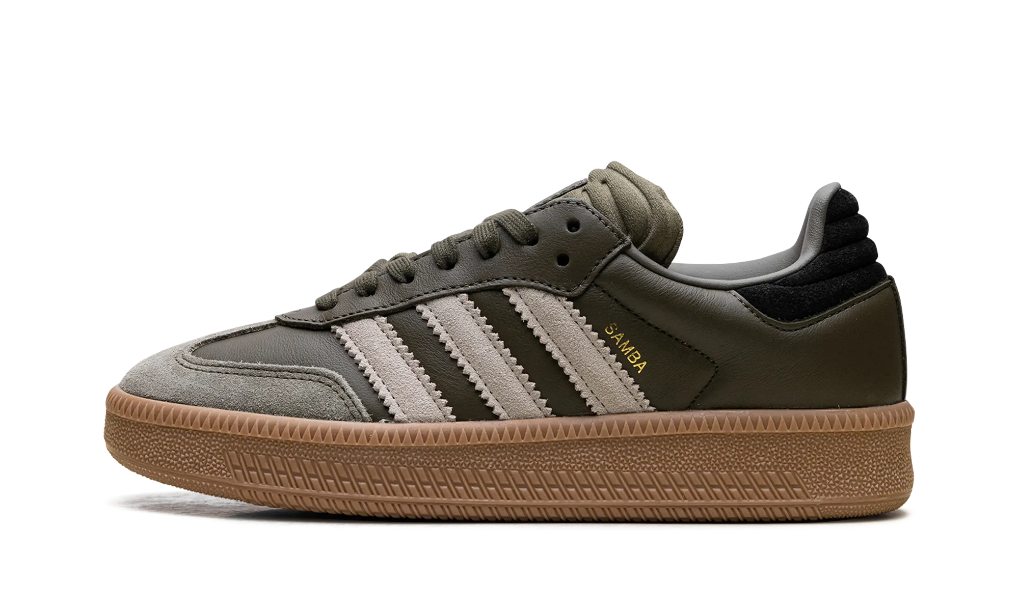 Samba XLG "Olive Strata Wonder Beige Gold Metallic" Fashion Mood