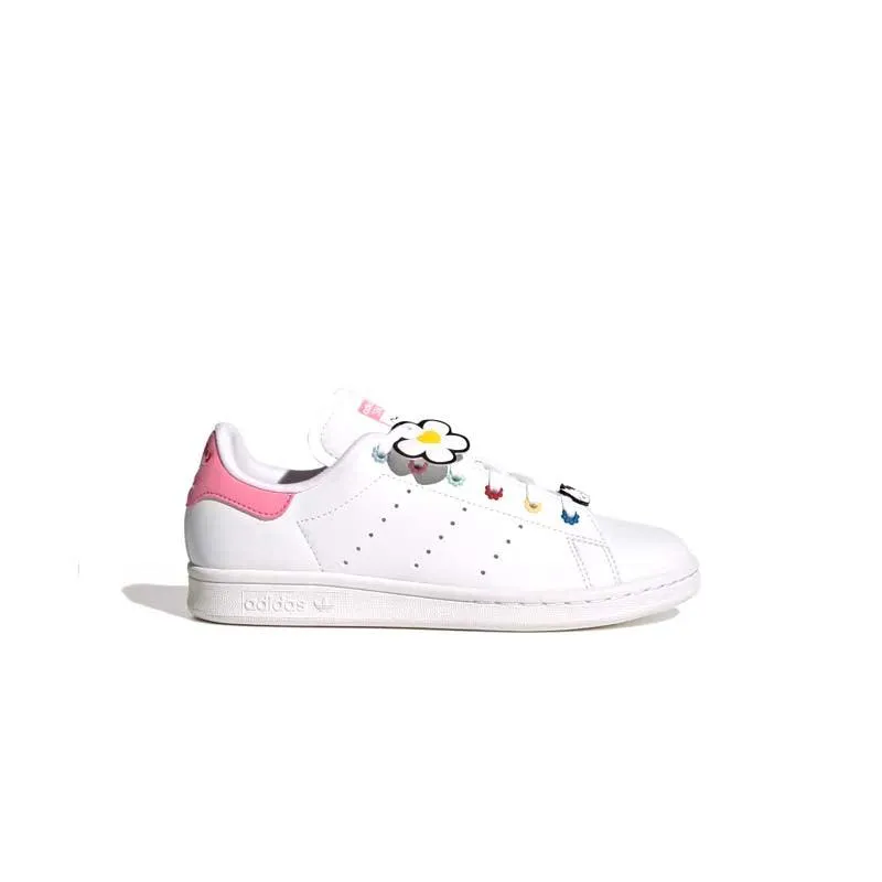 Soft Cushioned Upper Comfortable Footwear   Hello Kitty Kid's Stan Smith 'Bliss Pink'