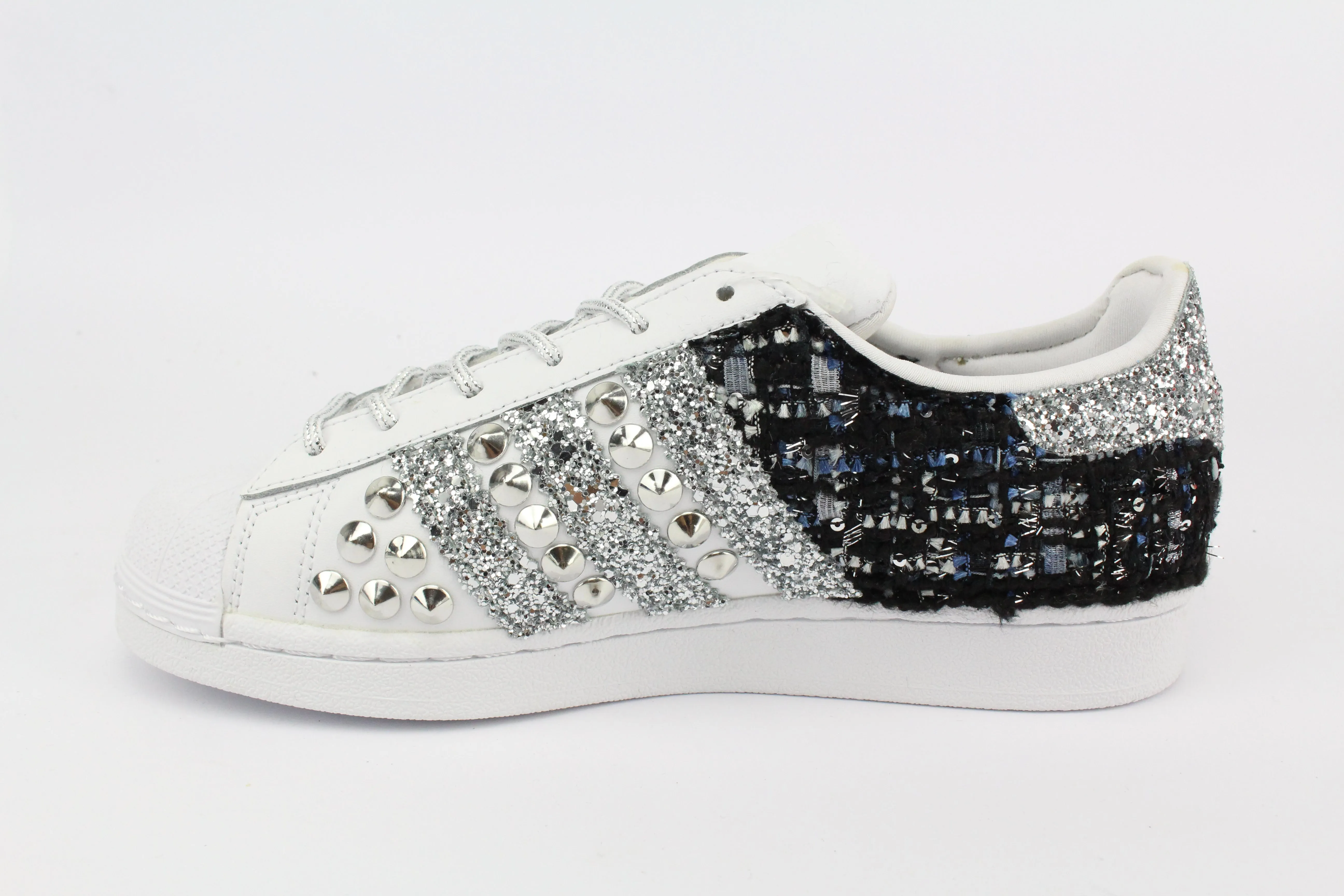Stay Light Cat Stroll Adidas Superstar Boucl?? Glitter & Borchie