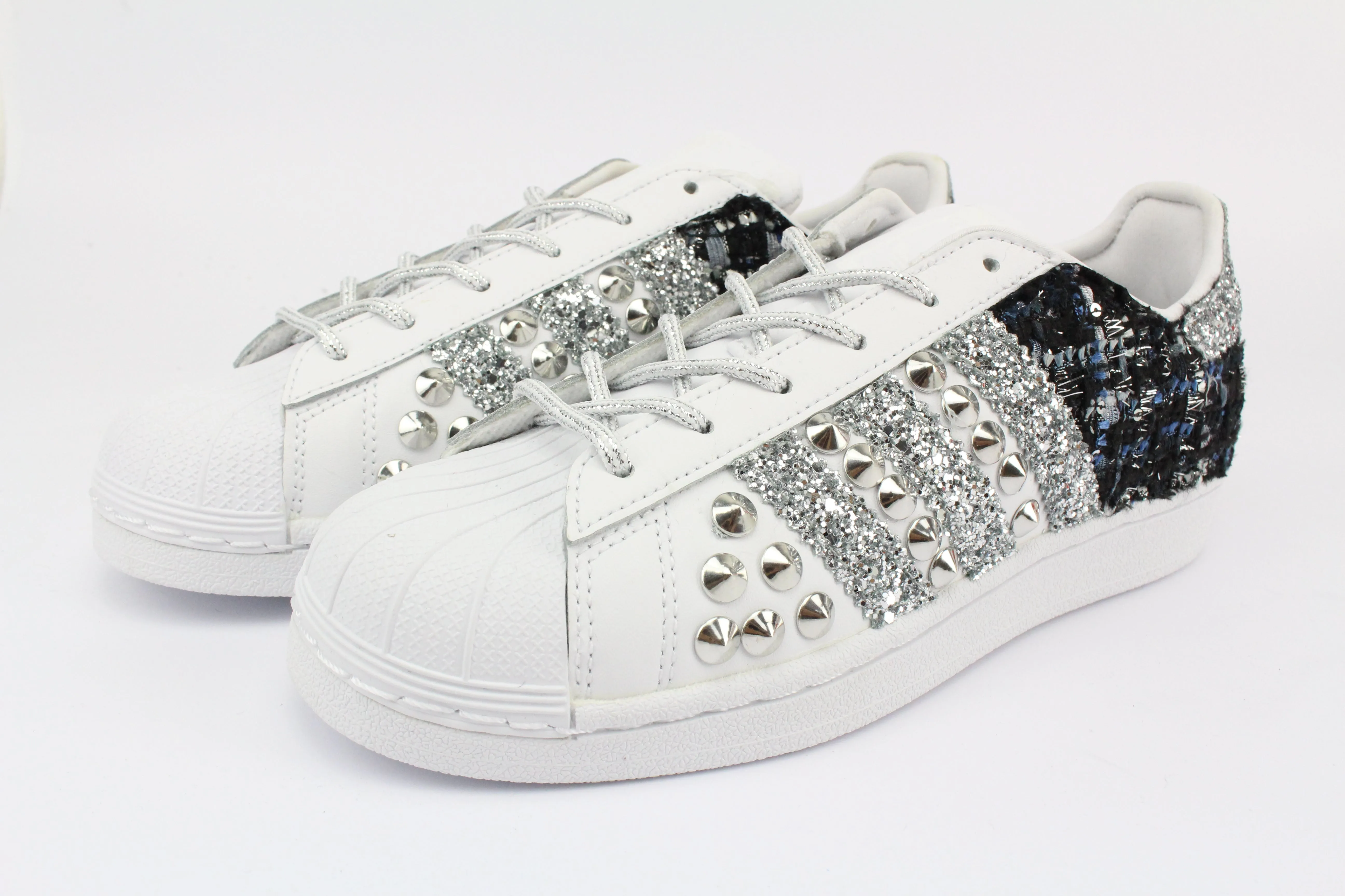 Adidas Superstar Boucl?? Glitter & Borchie Tidy Fit