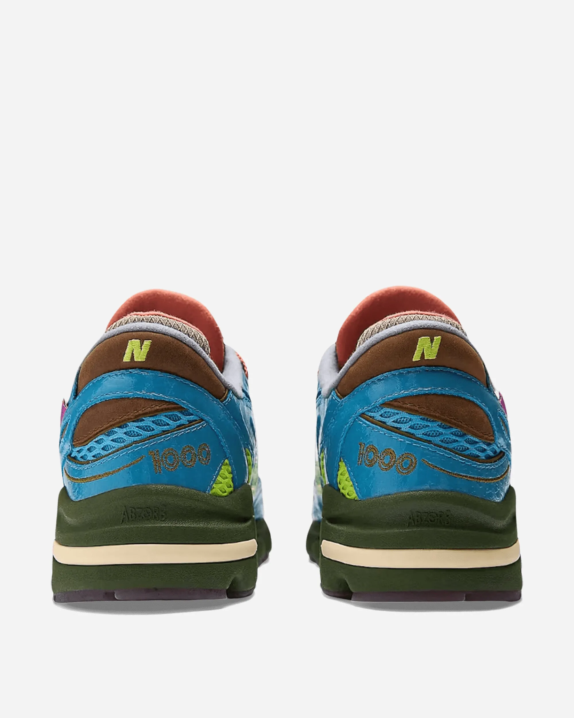 Retro Core Field Walk Salehe Bembury 1000 Sneakers Blue / Lime / Red