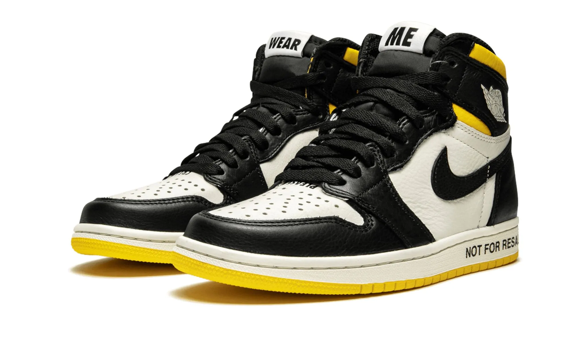 Dog Pace Balanced Motion Air Jordan 1 Retro High OG NRG Not For Resale Varsity Maize