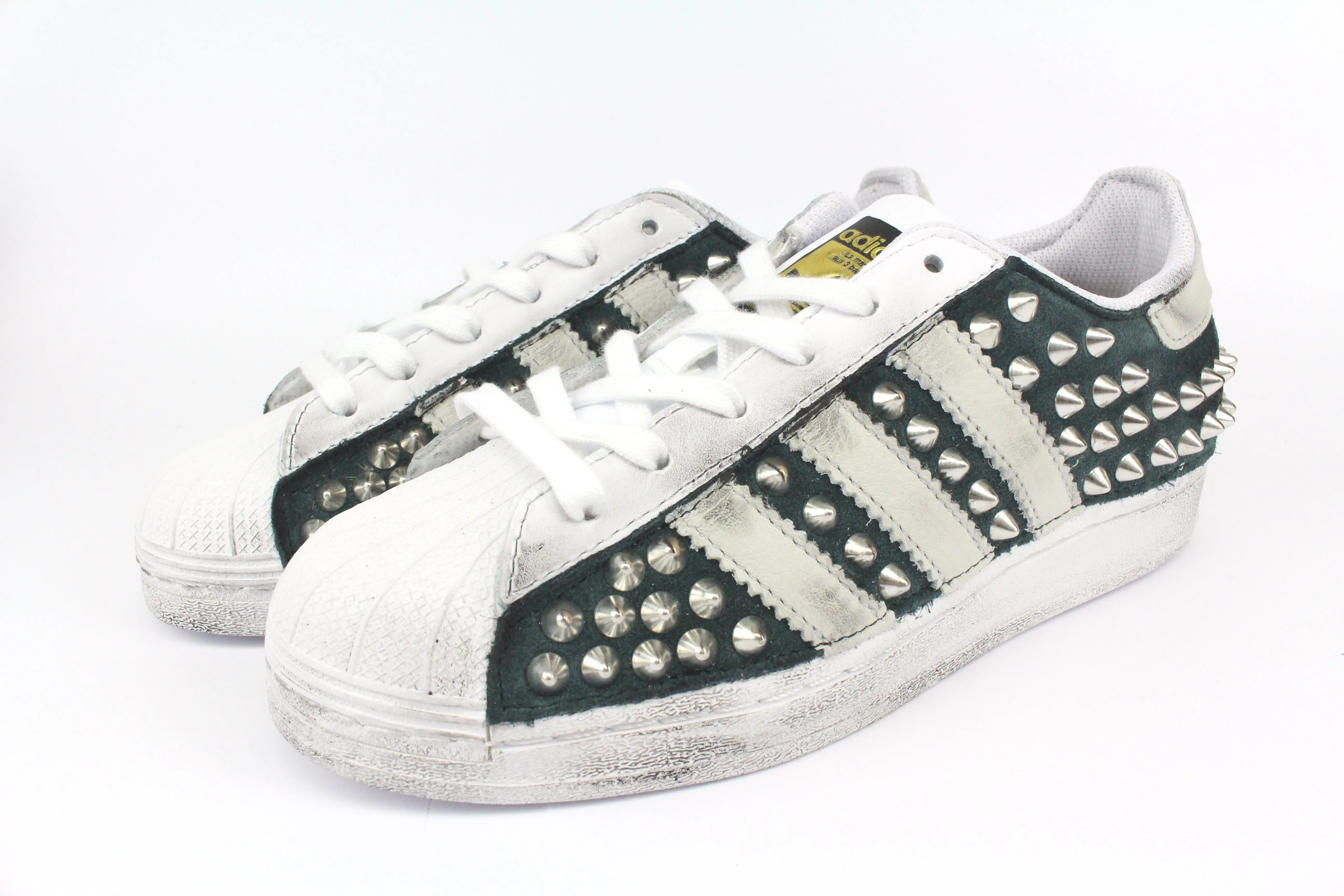 Adidas Superstar Total Camoscio & Borchie Trendy Look Timeless Fit