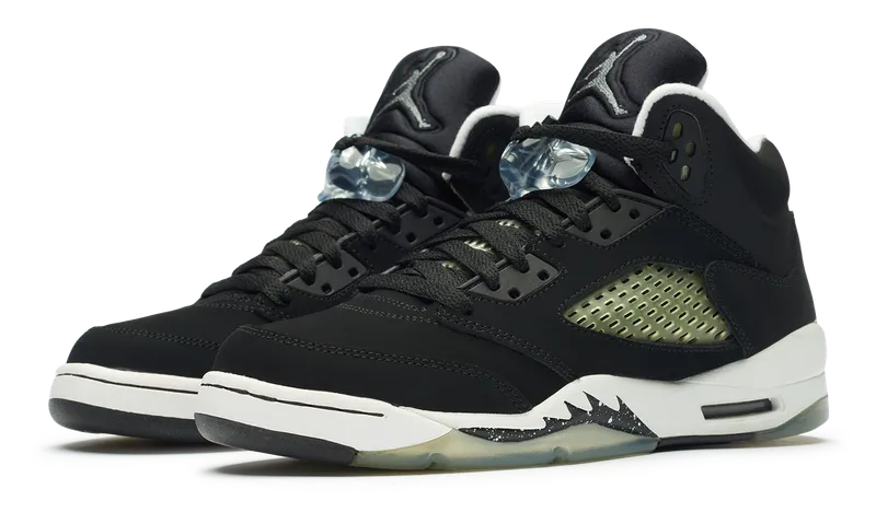 Nike Jordan 5 Retro Oreo 2013 GS (440888-035) Youth Size 6Y-7Y Shoes On Feet