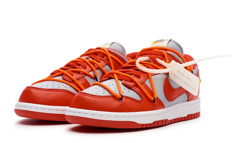 Soft Base Child Hike Nike Dunk Low Off-White University Red