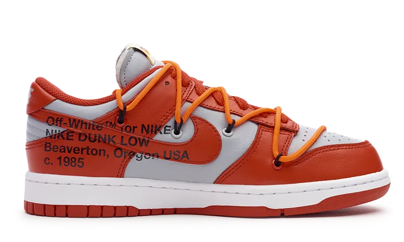 Breathable Fit Comfortable Step Shoes Nike Dunk Low Off-White University Red