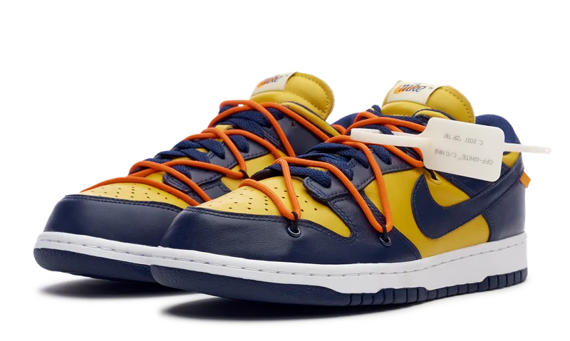 Nike Dunk Low Off-White Michigan Outdoor Step Fitness Ready
