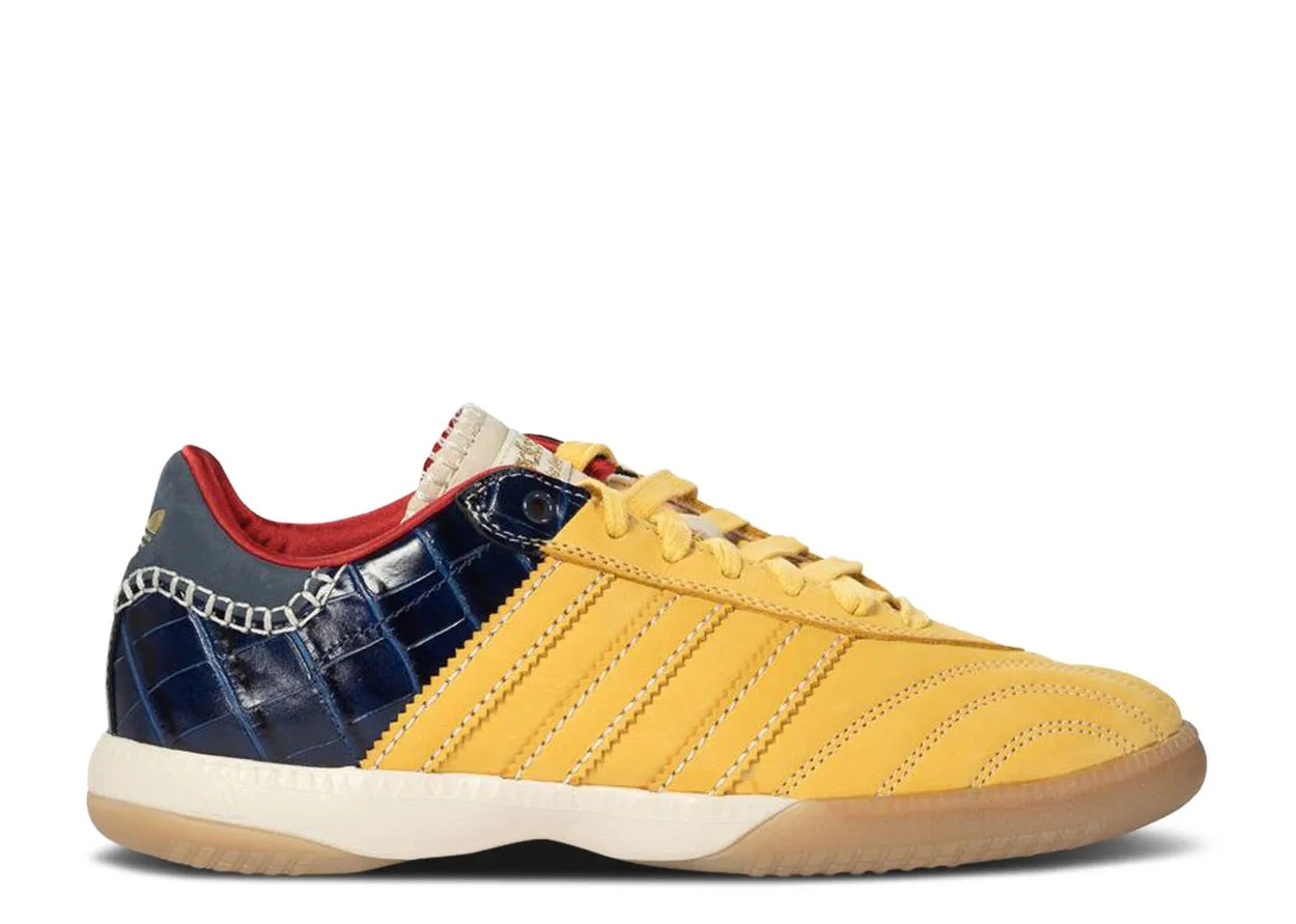 Adidas Samba Millennium Wales Bonner Fade Gold Navy Croc Soft Motion Heavy Walk