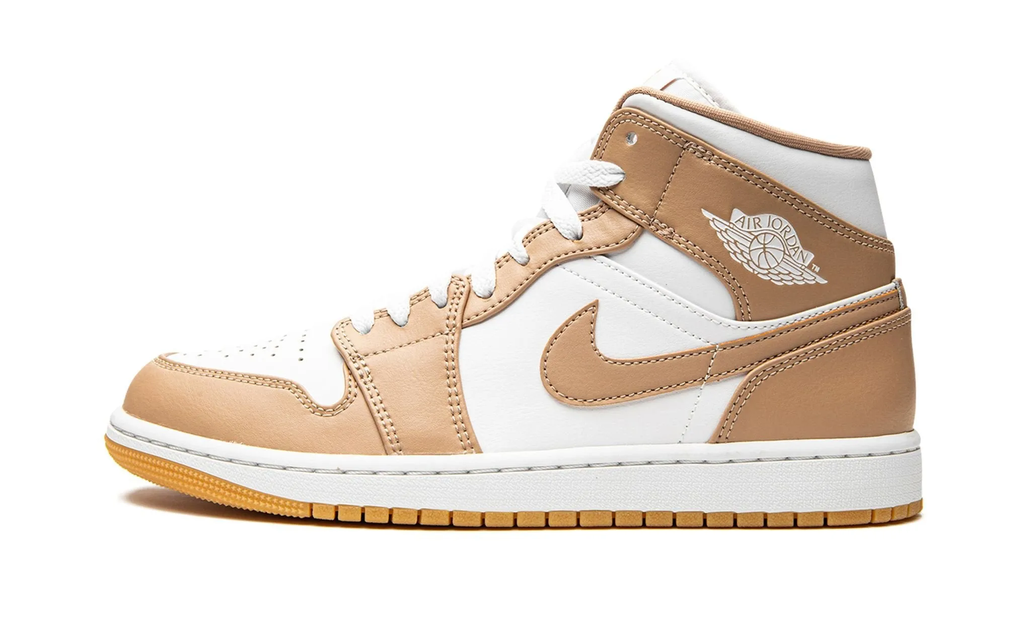 Office Casual Air Jordan 1 Mid Tan Gum