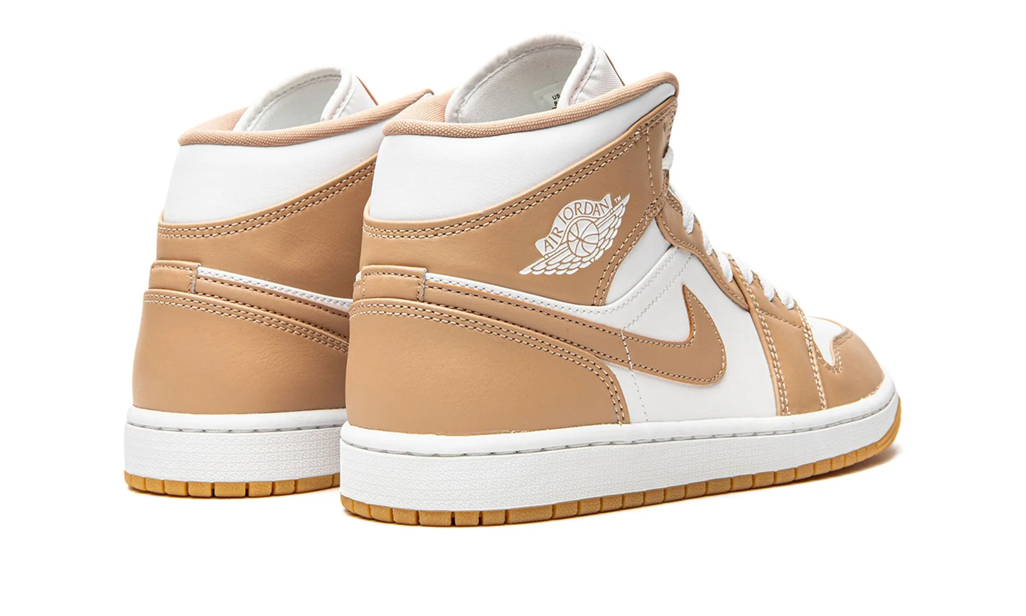 Air Jordan 1 Mid Tan Gum Shock   Absorbing