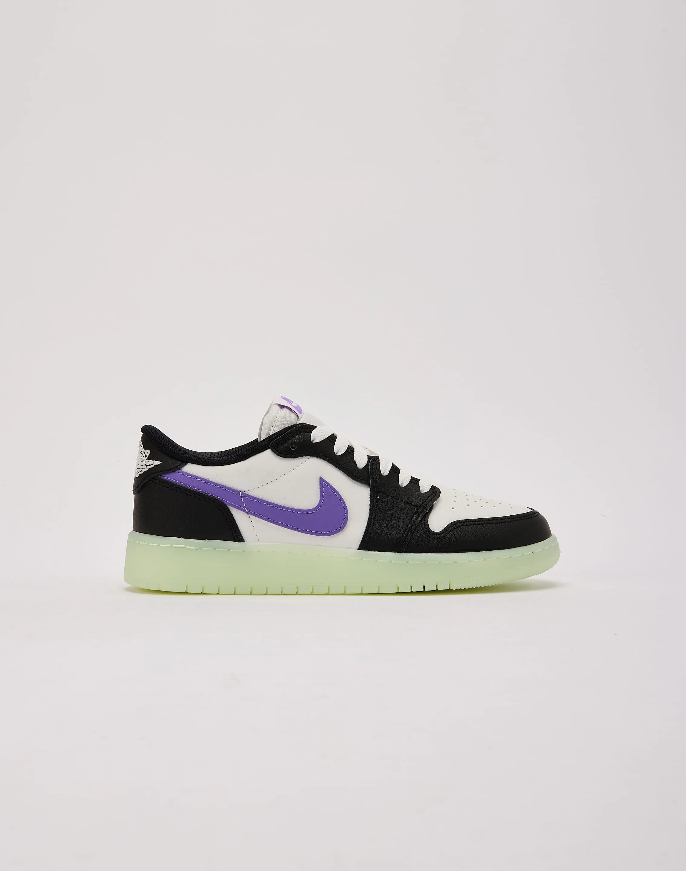 Jordan Air Jordan 1 Retro Low OG 'Black Raspberry' Grade-School Party Glow Love Glow