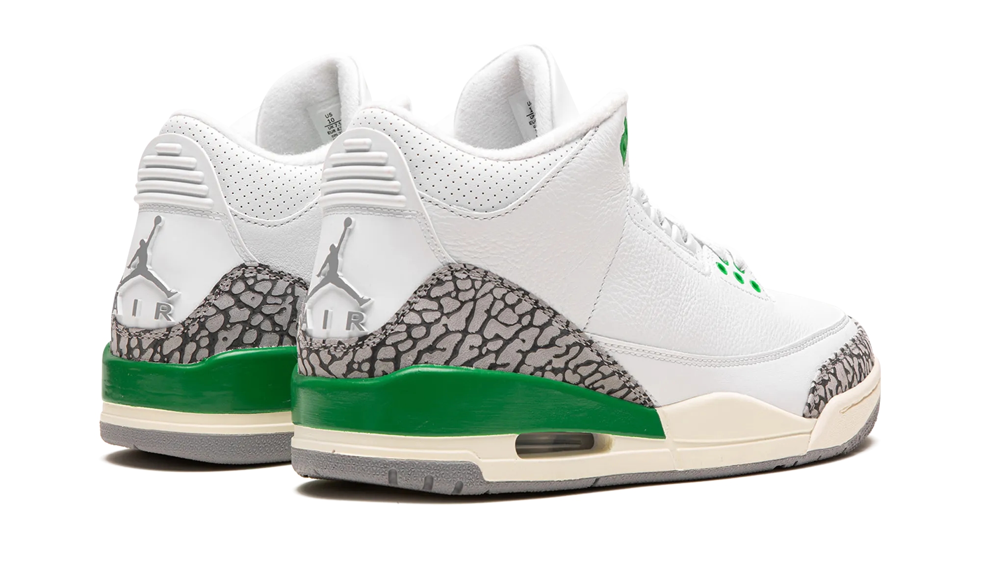 Sturdy Build Flex Motion AIR JORDAN 3 WMNS "Lucky Green"