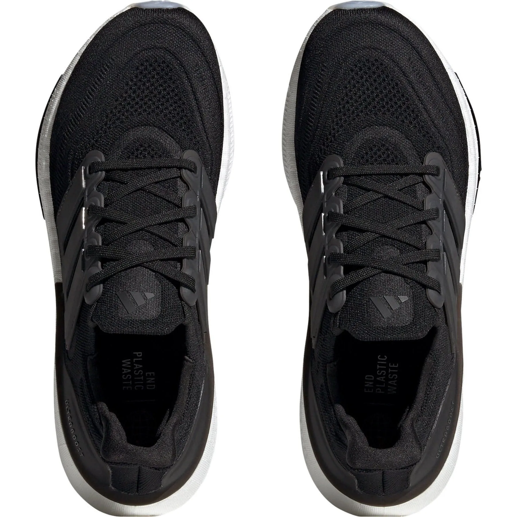 adidas Ultra Boost Light Mens Running Shoes - Black Natural Feel Route Trek