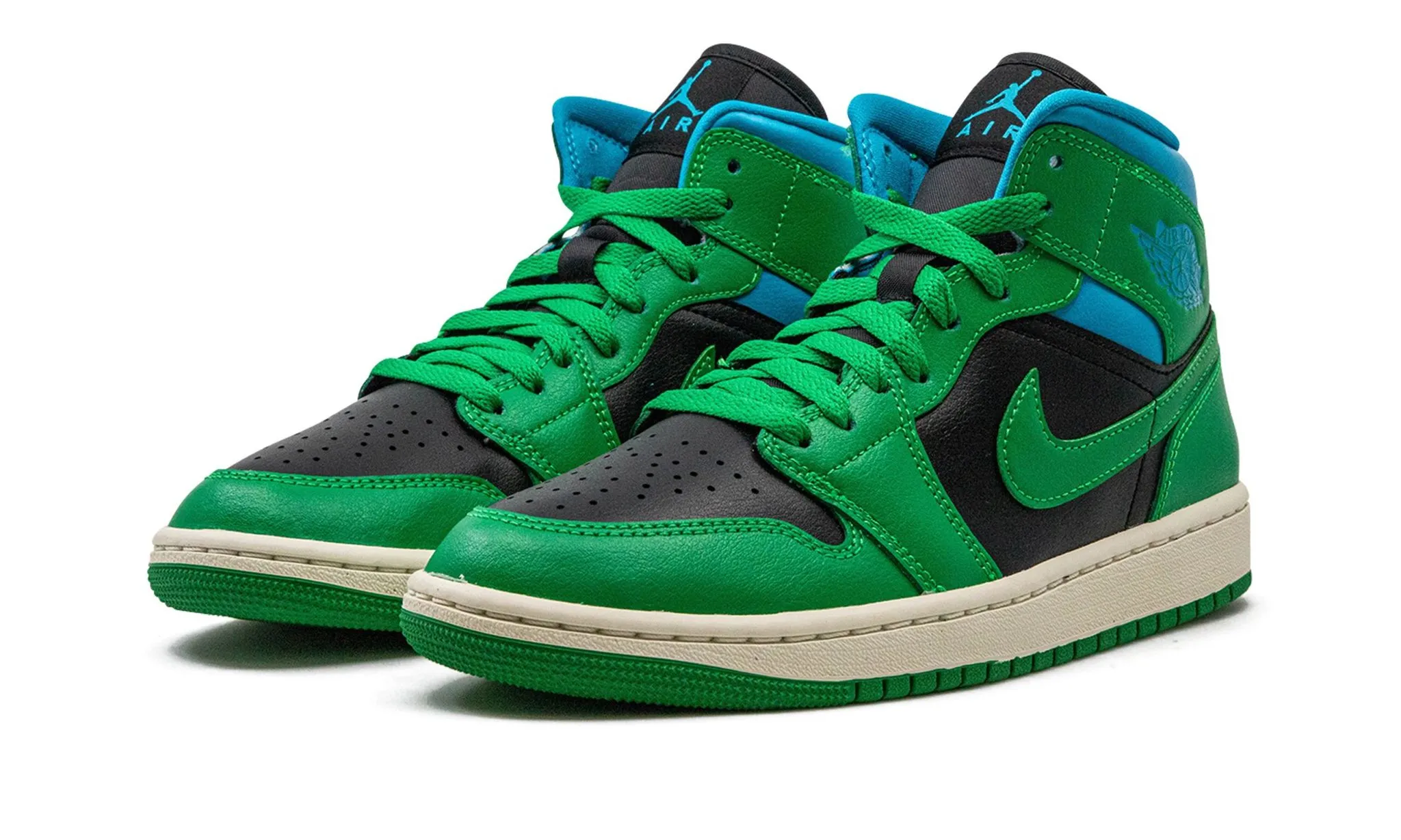 Versatile Style Wmns Air Jordan 1 Mid 'Lucky Green Aquatone'