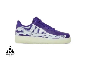 Day-Long Wear Air Force 1 Low "Purple Skeleton"
