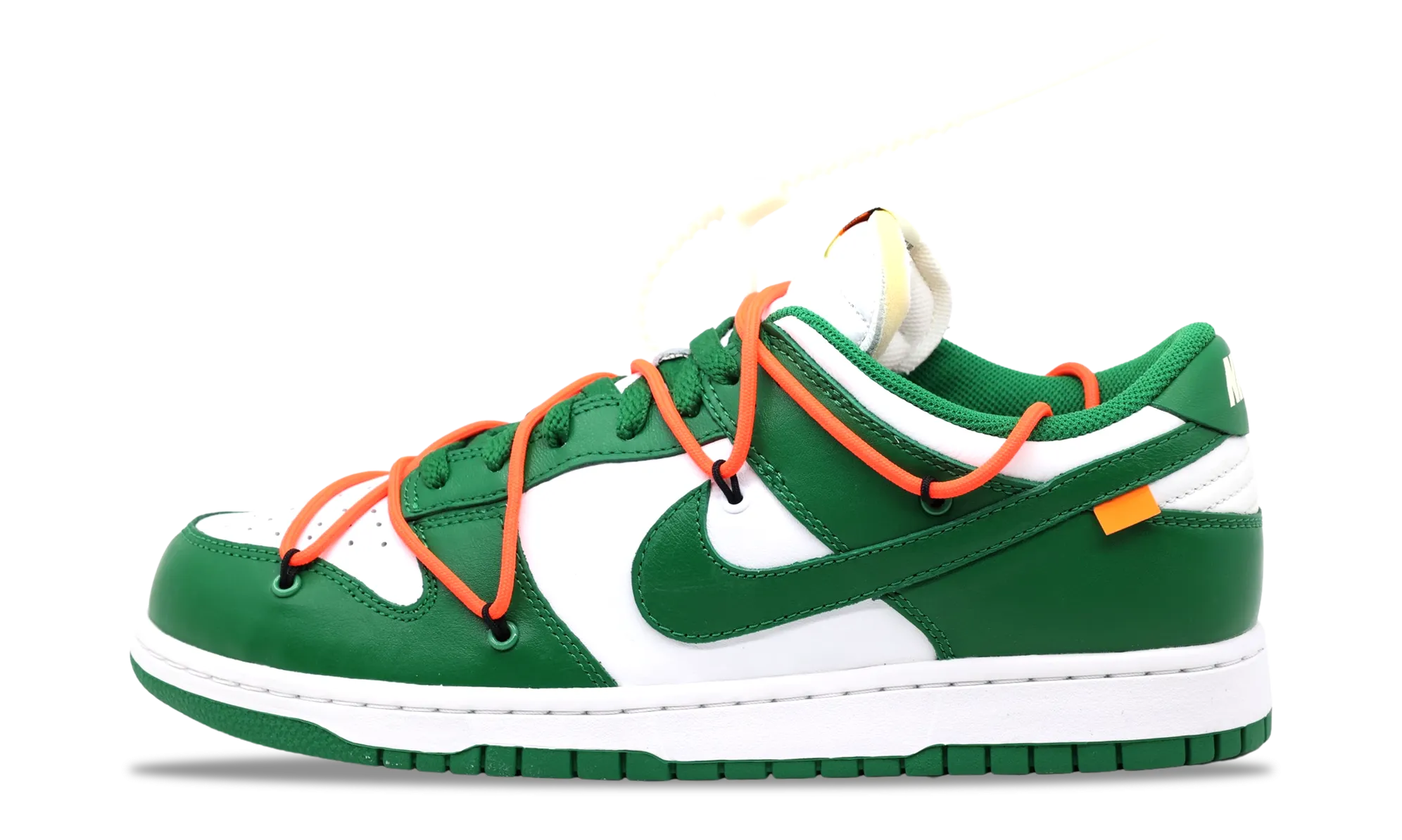 Comfortable Use Heel Safe Nike Dunk Low x OFF-WHITE Pine Green 2019 (CT0856-100) Men's Size 6-11