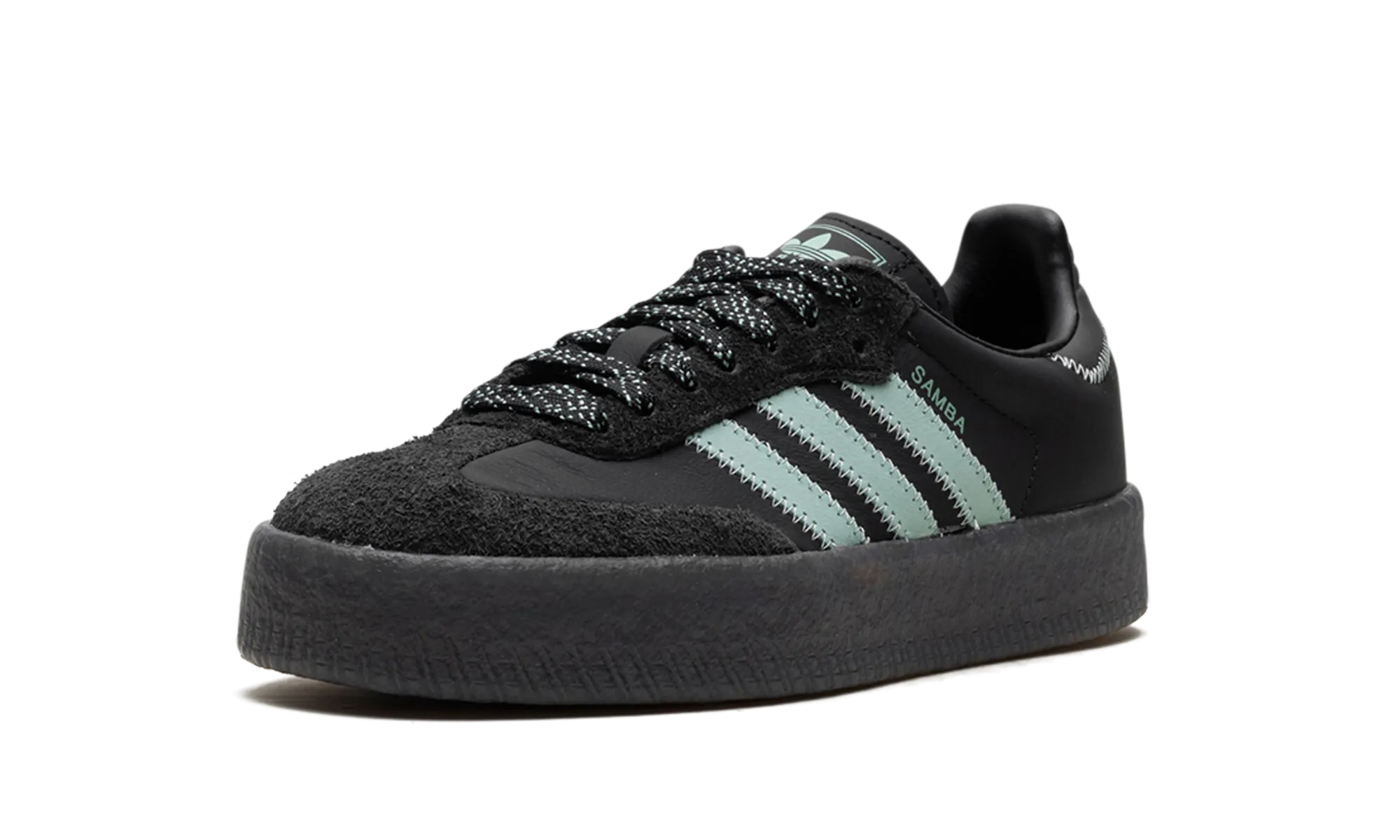 Clean Shape Anti Slip Sole Sambae WMNS "Core Black Haze Green"