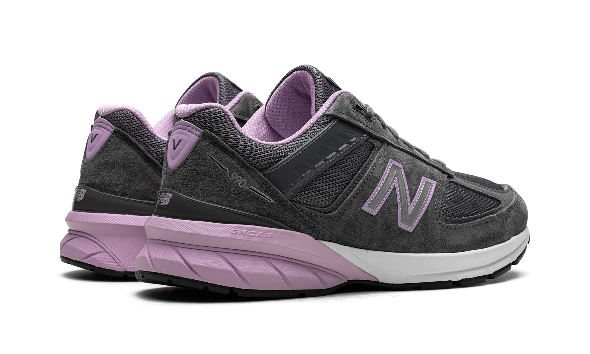990v5 WMNS "MiUSA Lead Dark Violet Glow" comfort features Light frame
