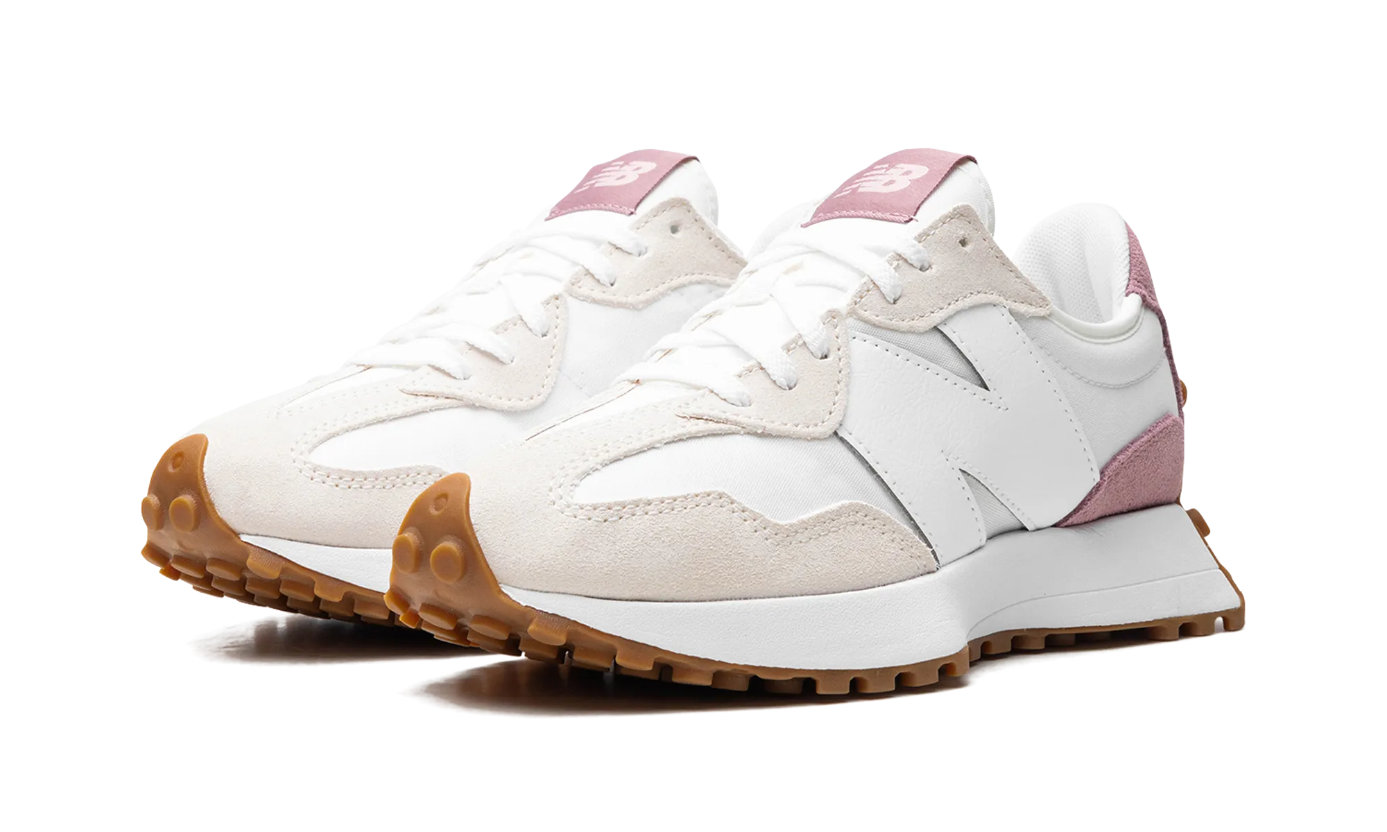 High Heel 327 WMNS "White Pink"