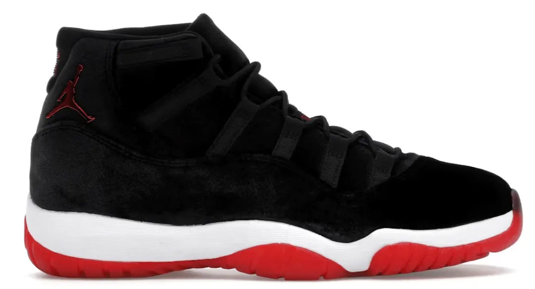 Daily Match Versatile Comfort Shoes Jordan 11 Retro Bred Velvet (Women's)