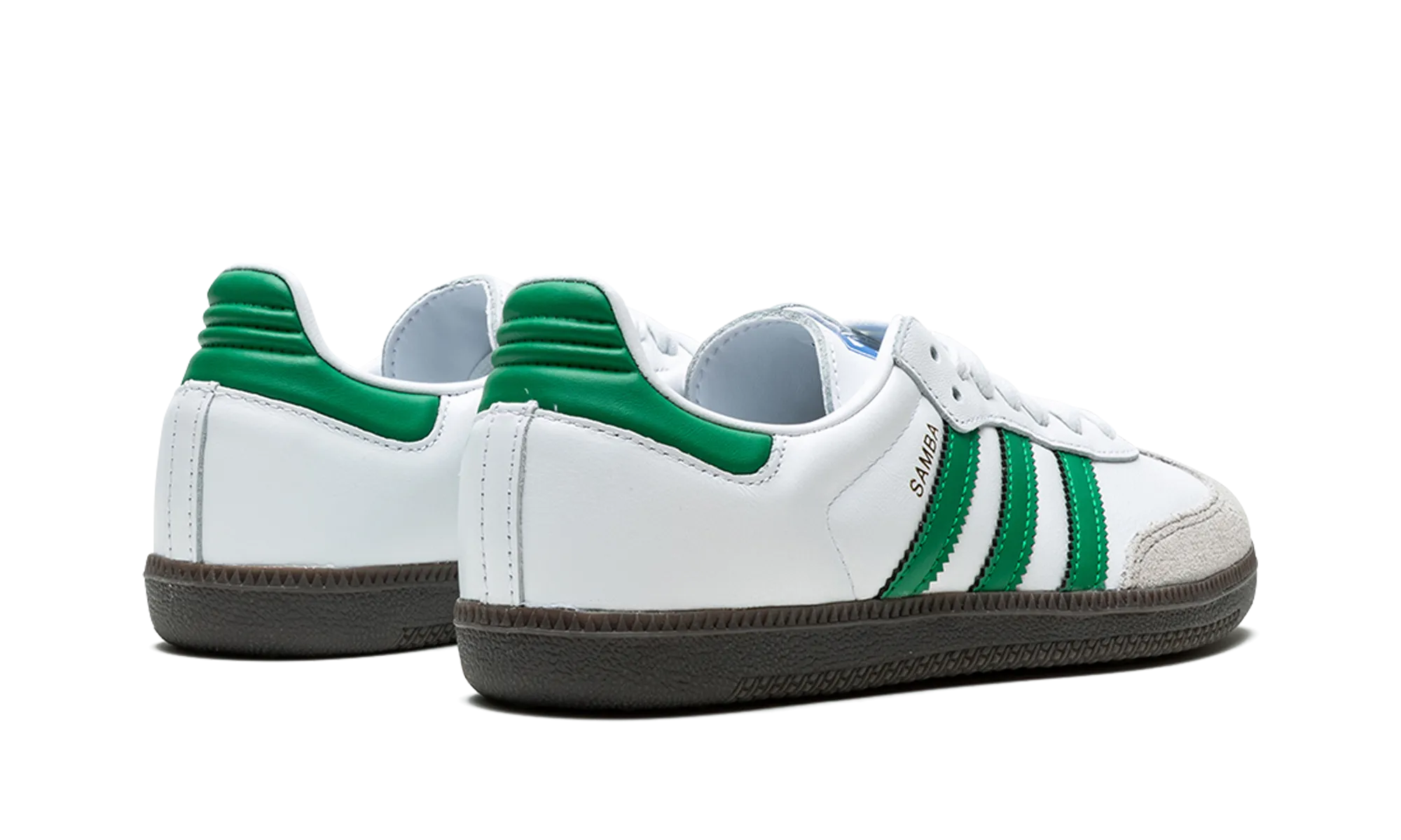 Samba OG "White / Green" Dad Style Square Toe