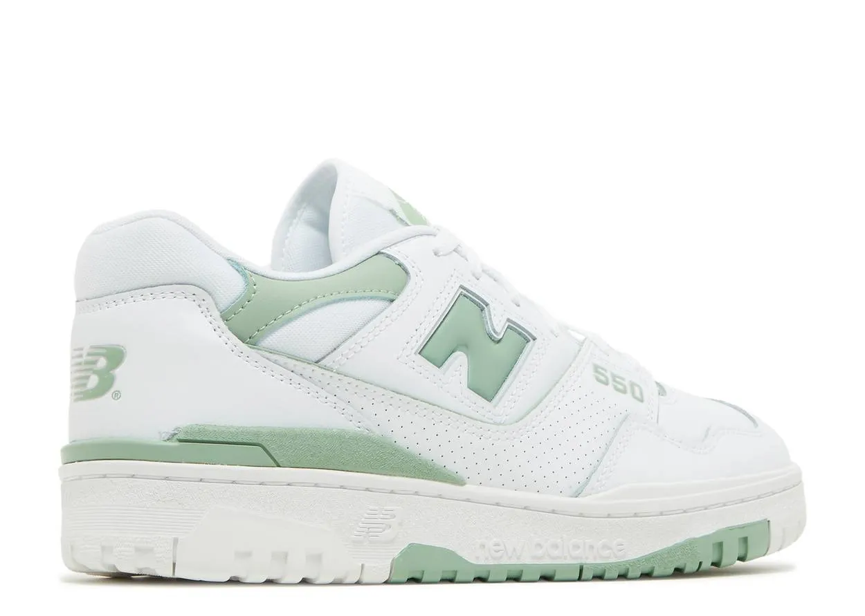 New Balance 550 Mint Green Sleek Detail