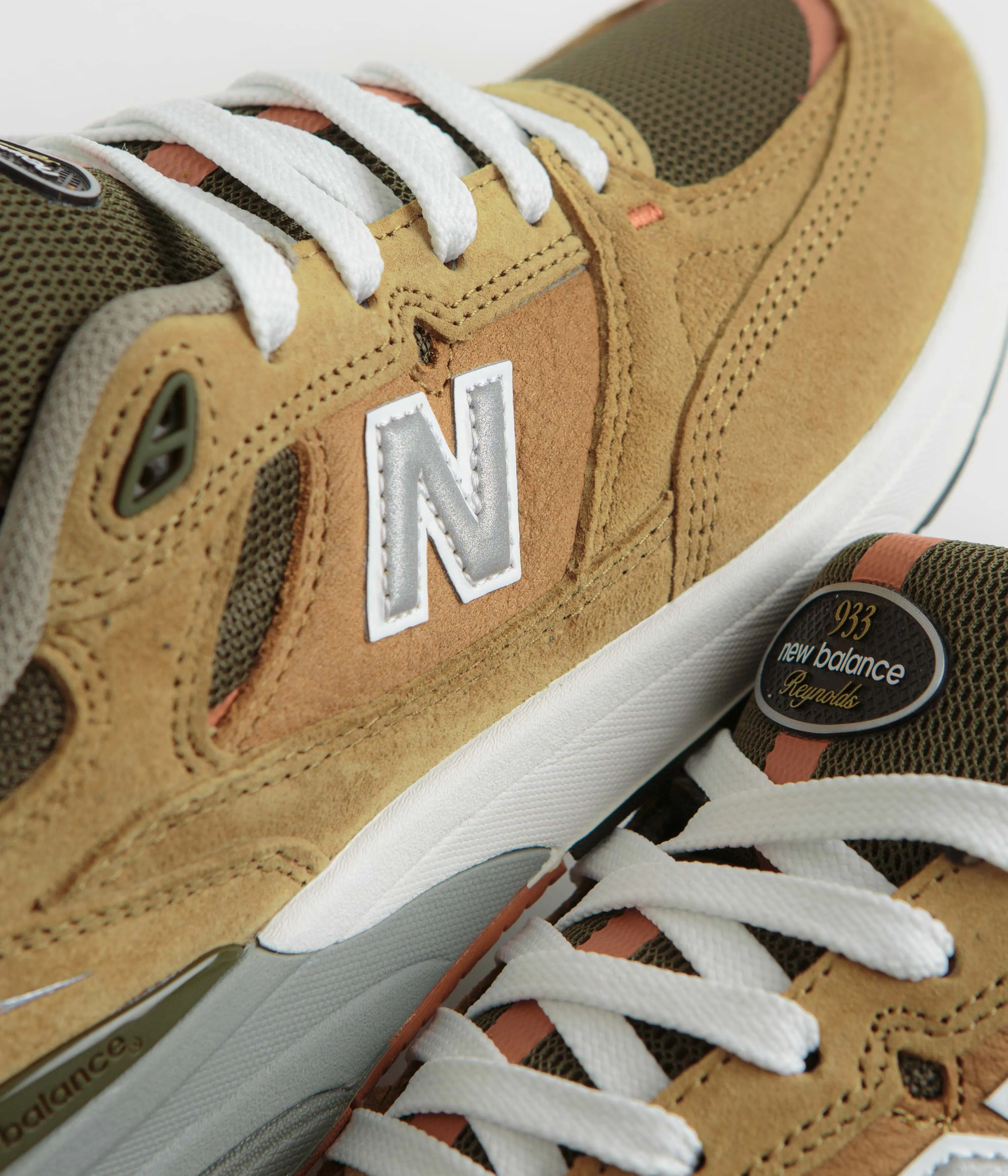 New Balance Numeric 933 Andrew Reynolds Shoes - Camel Stretchable Rain Guard Shockproof