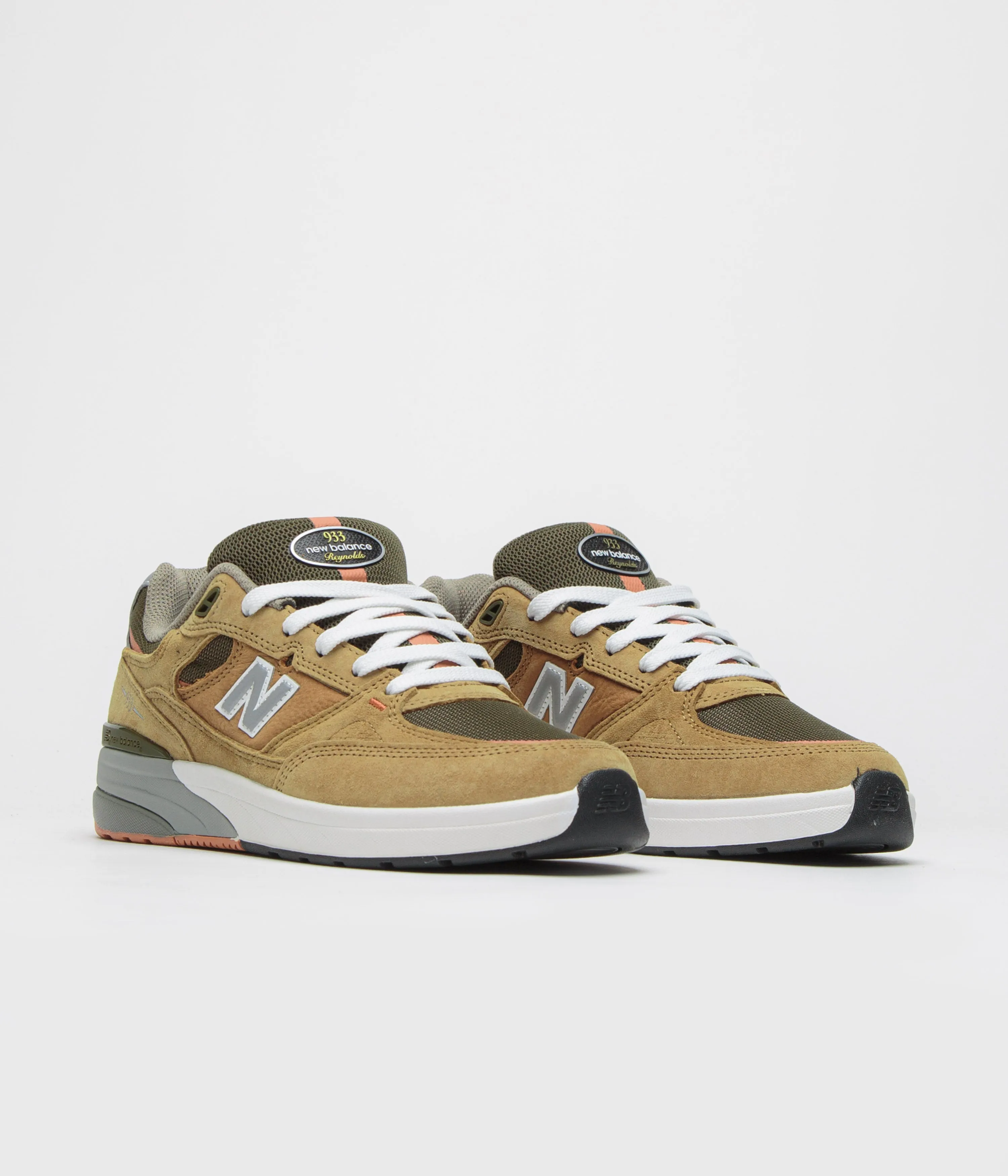 New Balance Numeric 933 Andrew Reynolds Shoes - Camel Stretchable Canvas Cool