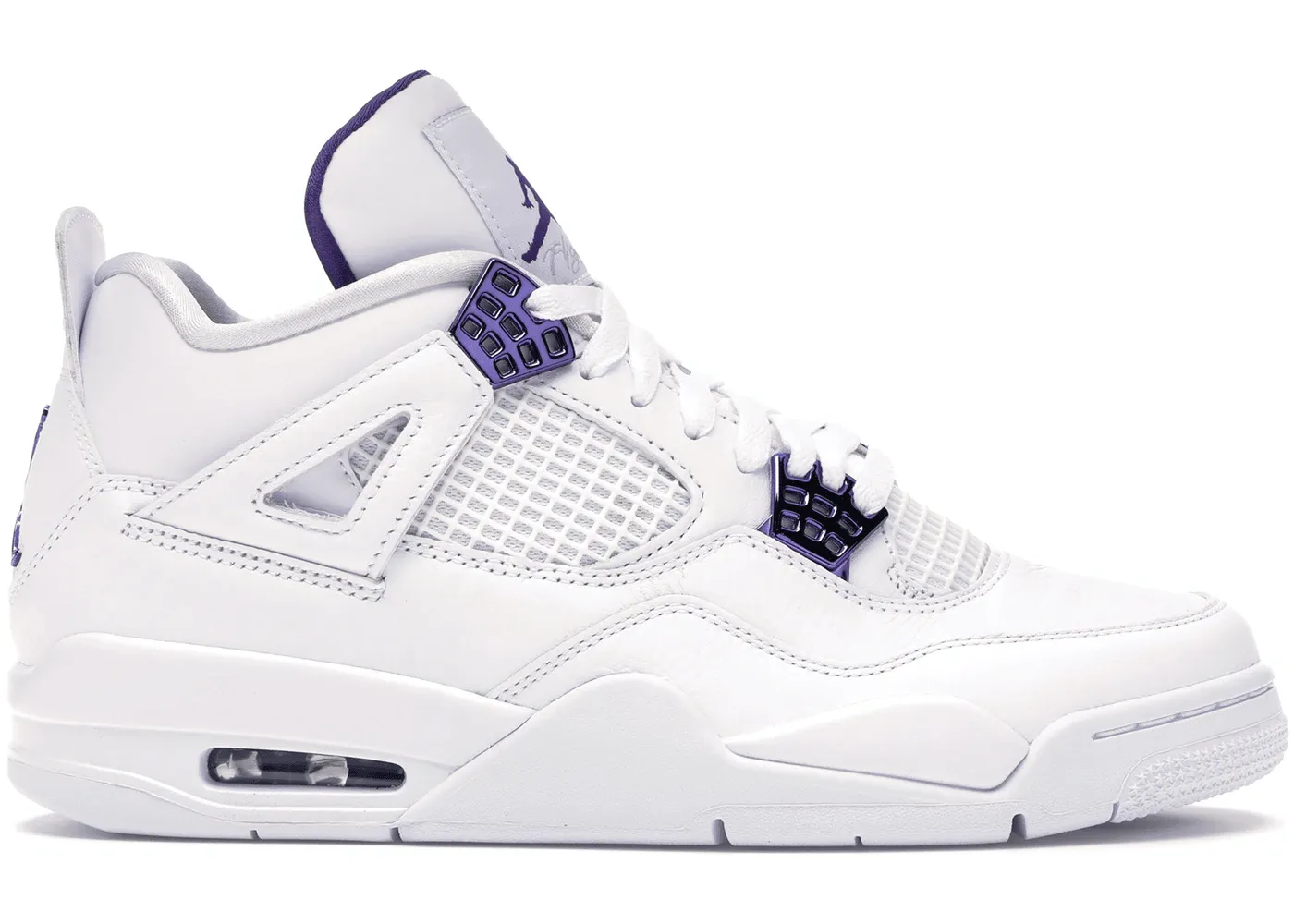 Lead Step Steady Hike Jordan 4 Retro Metallic Purple
