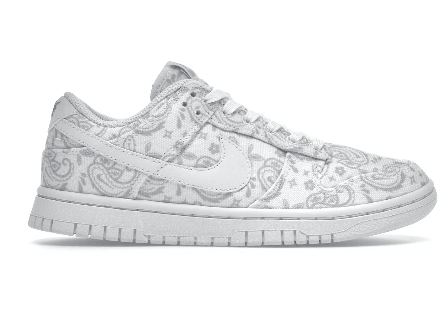 No Pressure Fit Cozy Support Nike Dunk Low White Paisley (W)