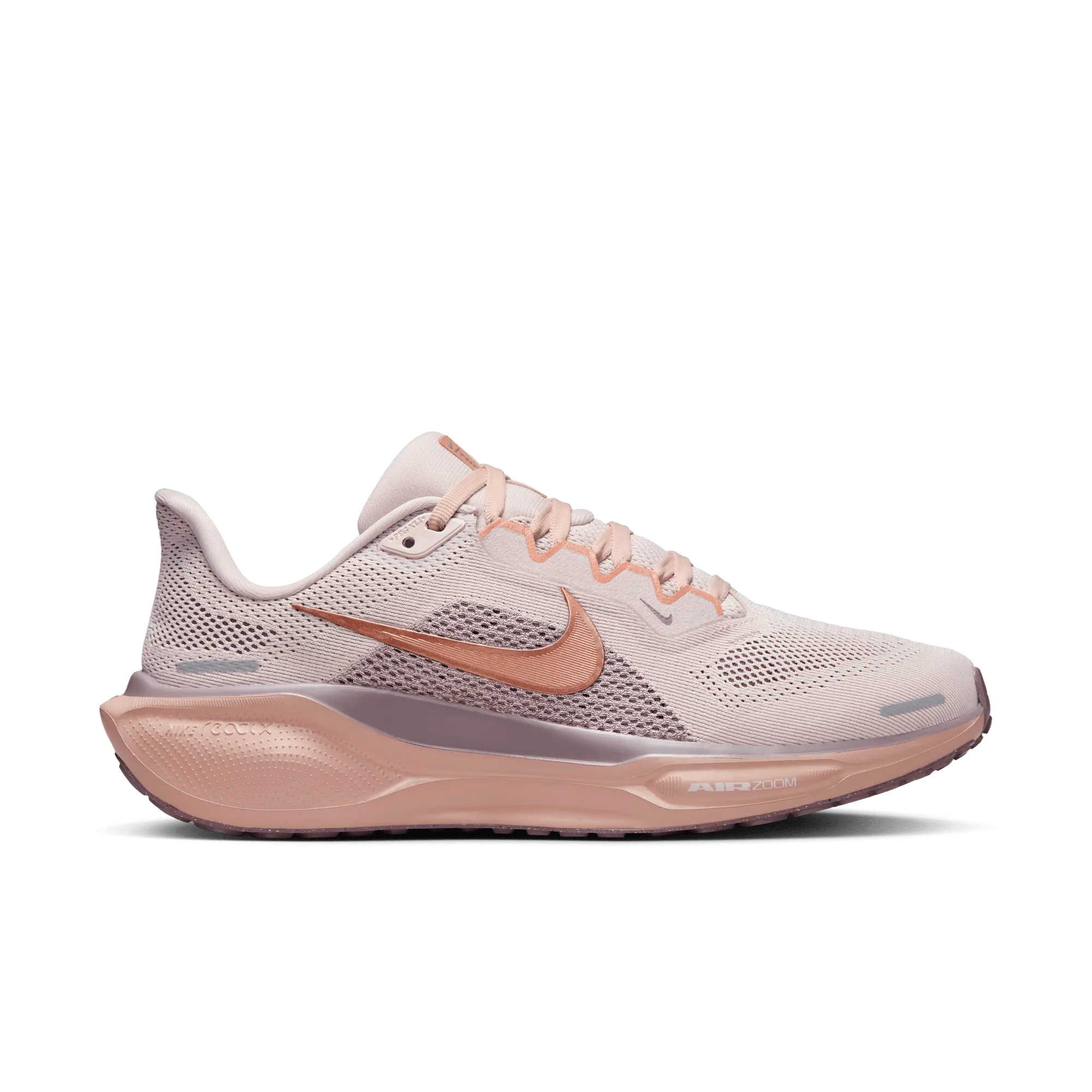 Hilly Running WOMEN'S PEGASUS 41 - B - 604 SILT RED/MTLC ROSE GOLD-PARTICLE PINK