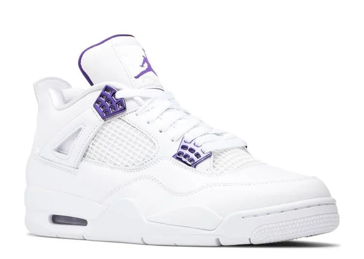 Style Go Fresh Vibes Air Jordan 4 Retro Metallic Purple