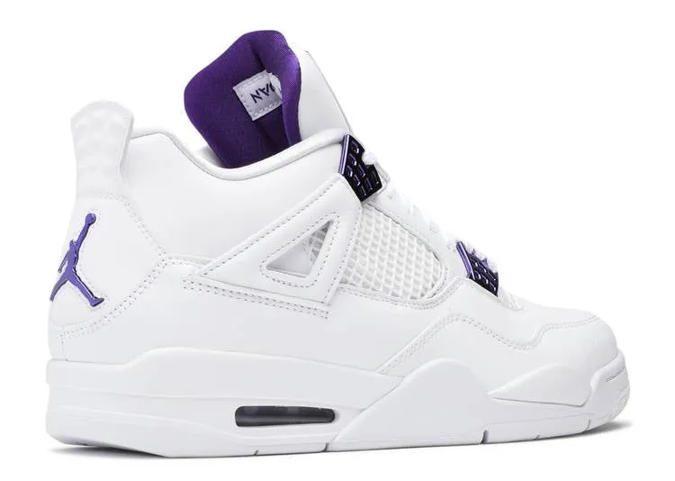 Air Jordan 4 Retro Metallic Purple Goal Hike Mesh Flow