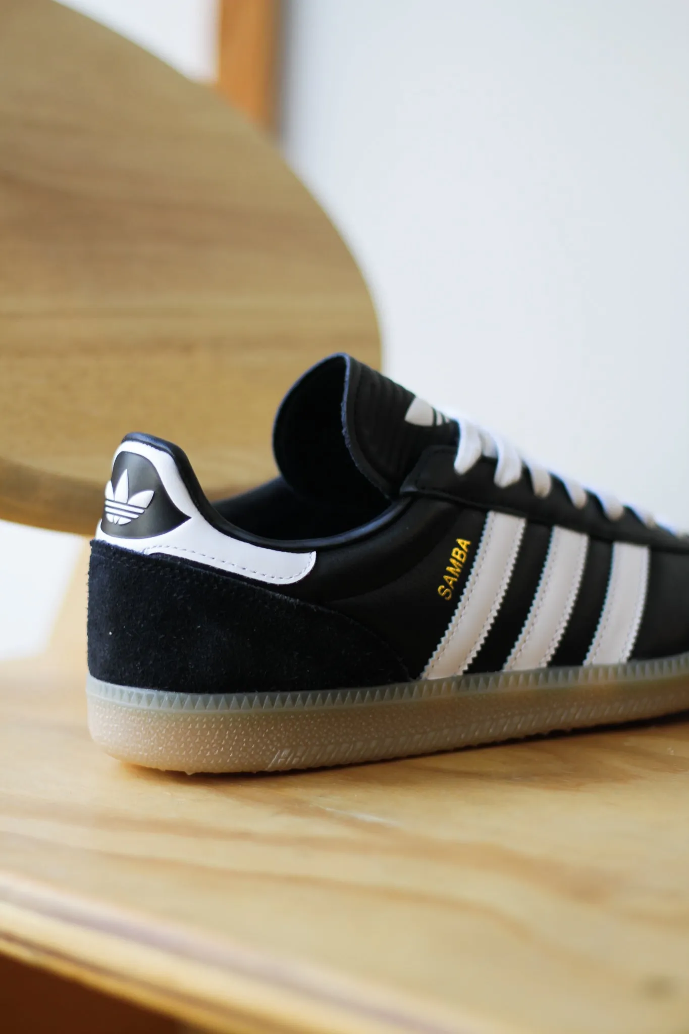 Smooth Soles Viral Pop Punch-Hole ADIDAS SAMBA JP "CORE BLACK/CLOUD WHITE"