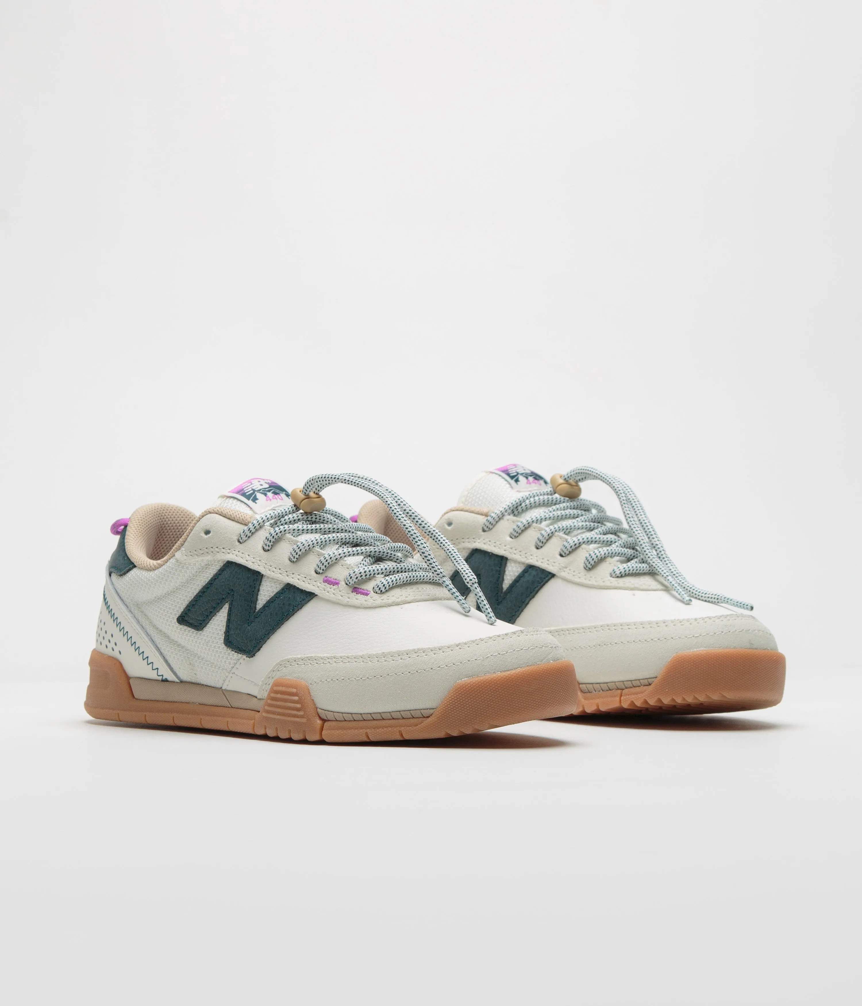 New Balance Numeric 440 Trail Shoes - Sea Salt / Gum Dry-Land Padded collar