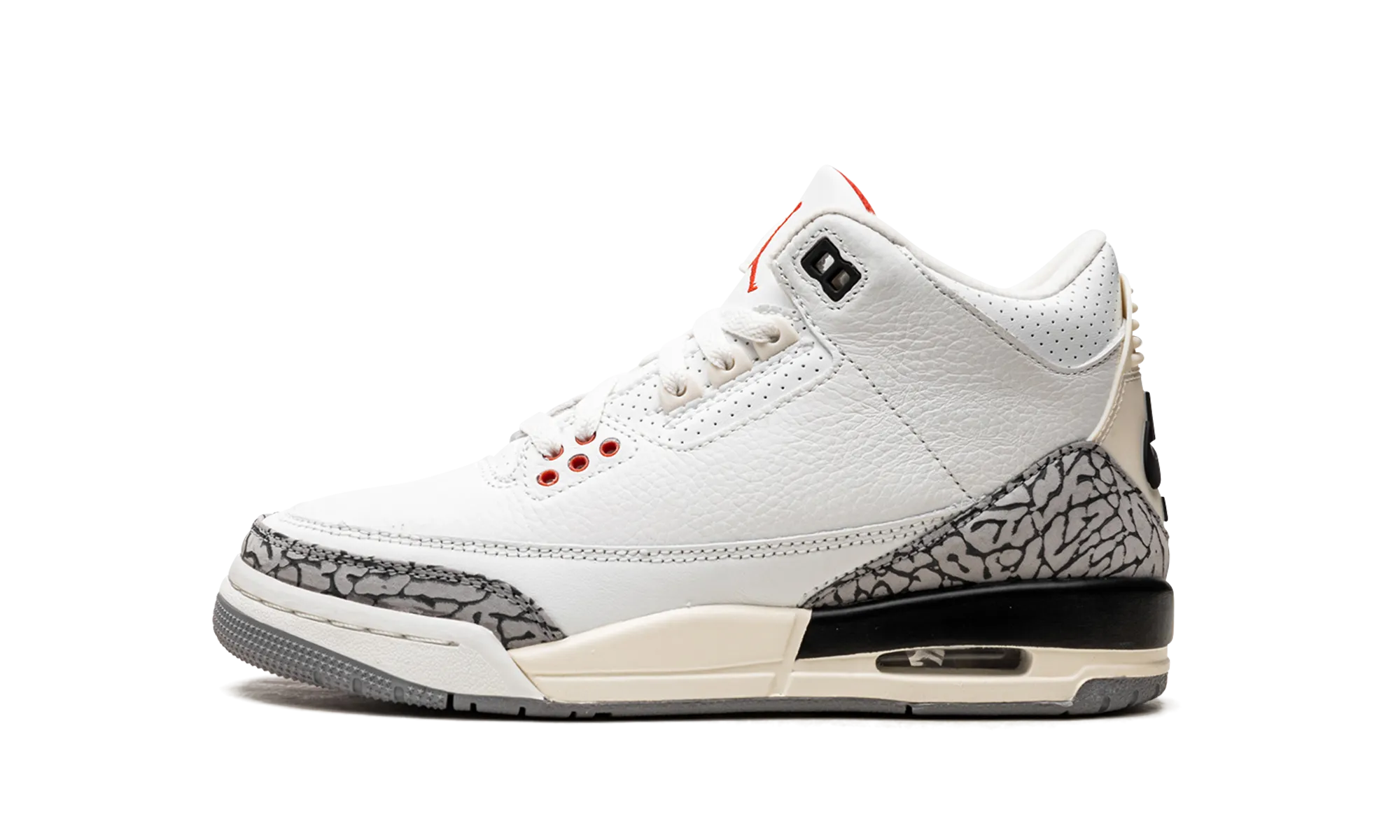 Air Jordan 3 GS "White Cement Reimagined 2023" Flat Grip Sunny Wear
