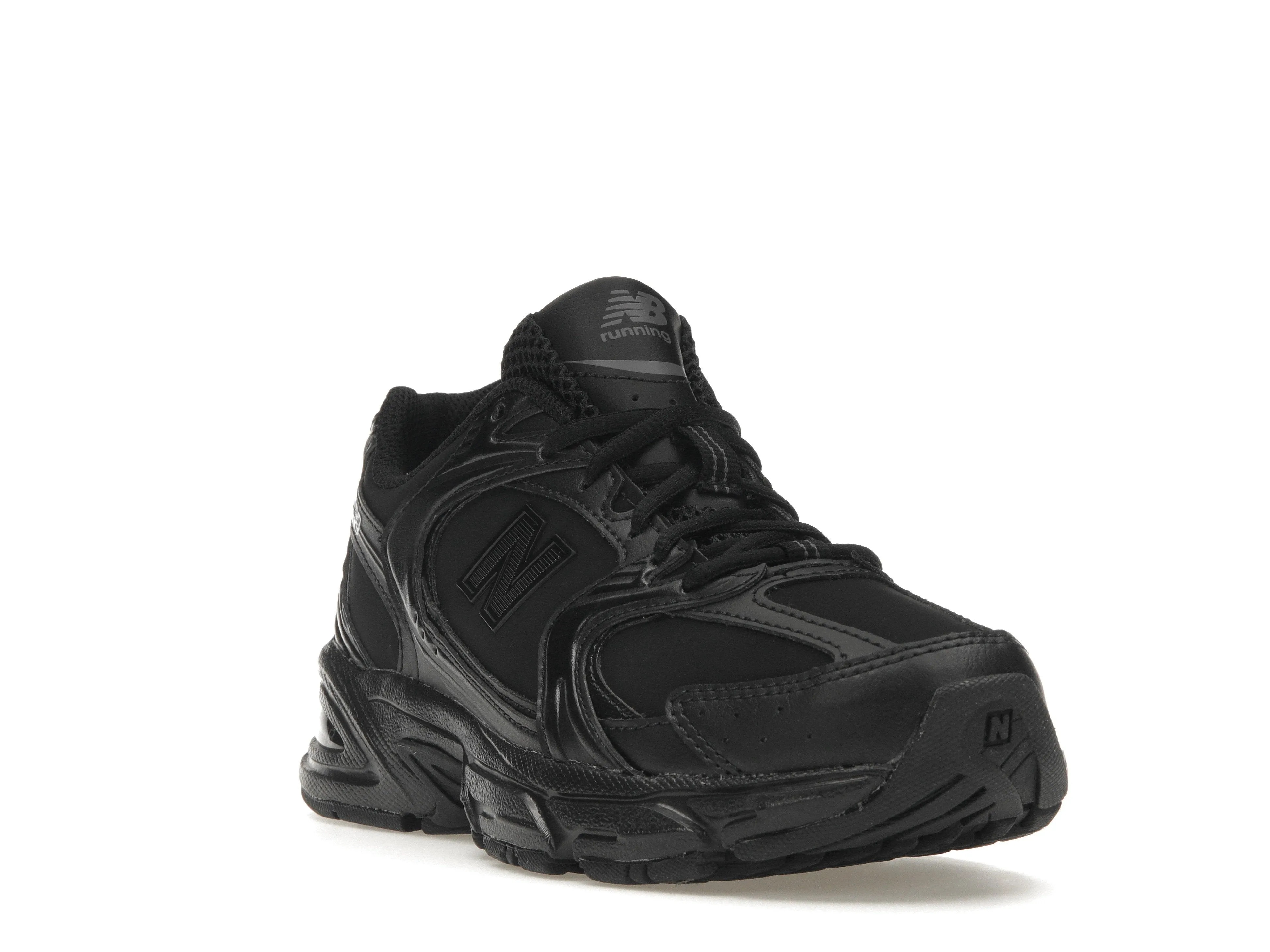 New Balance 530 Triple Black Leather School Day