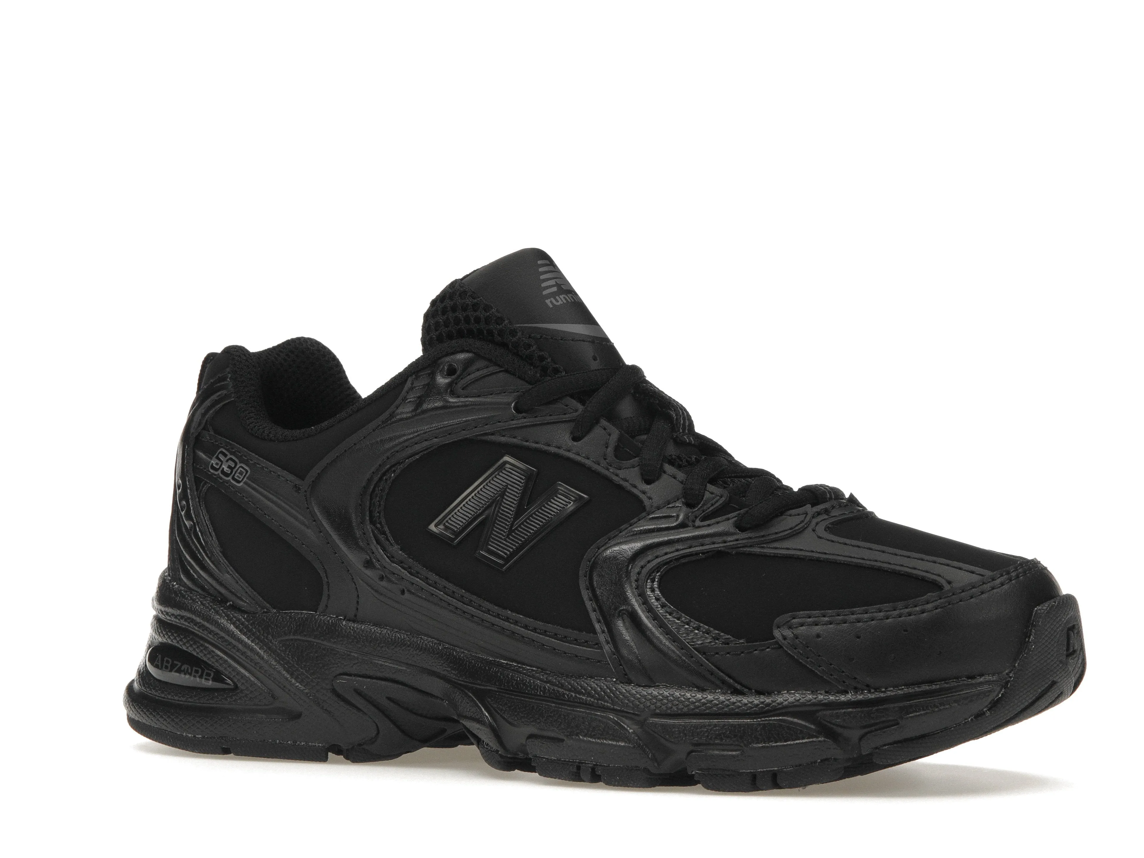 Air Dry Spring Jump New Balance 530 Triple Black Leather
