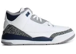 Jordan 3 Retro Midnight Navy (PS) Clean Line Modern Street